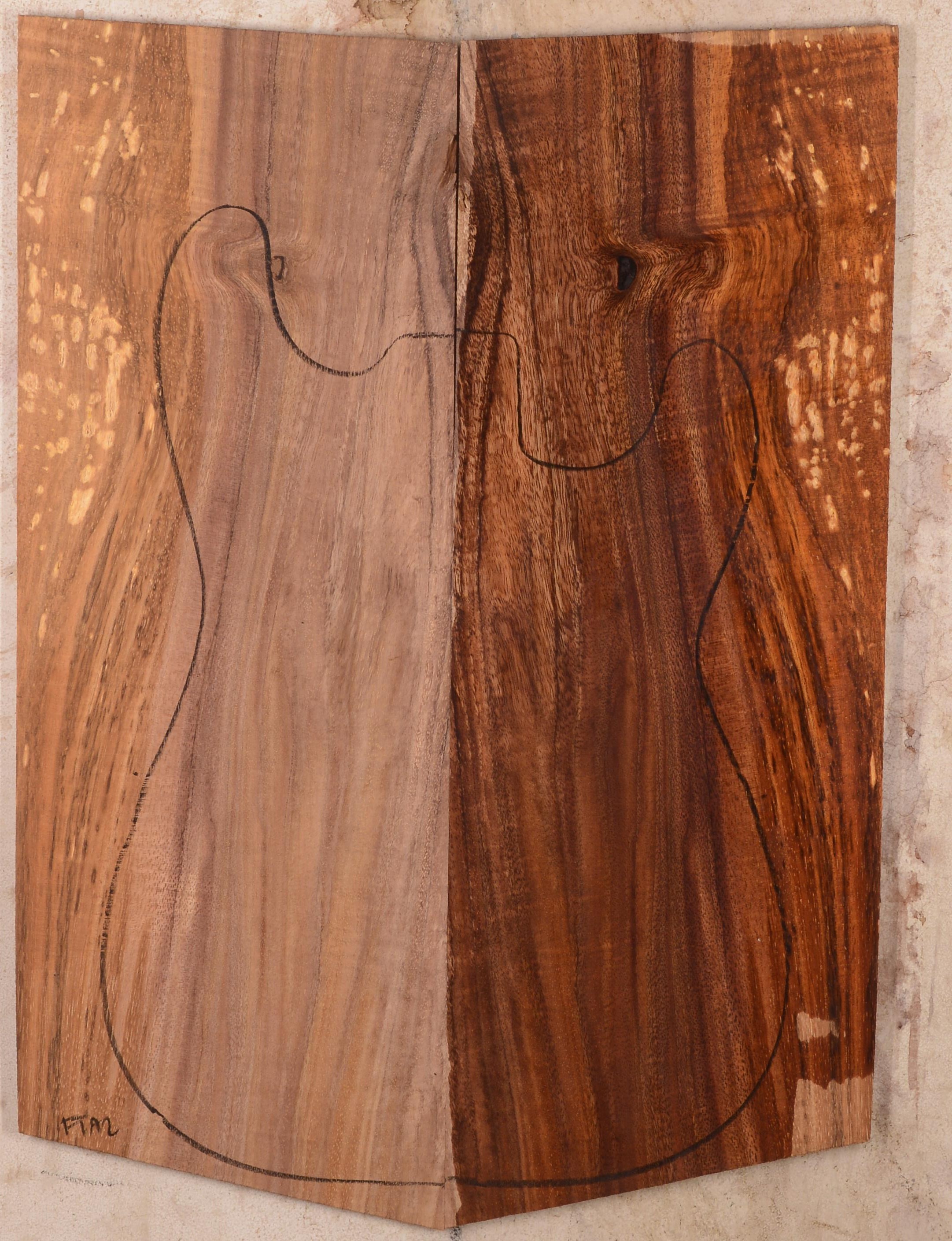 Koa GuitarSolidBodyTopATC BC1487.G.012