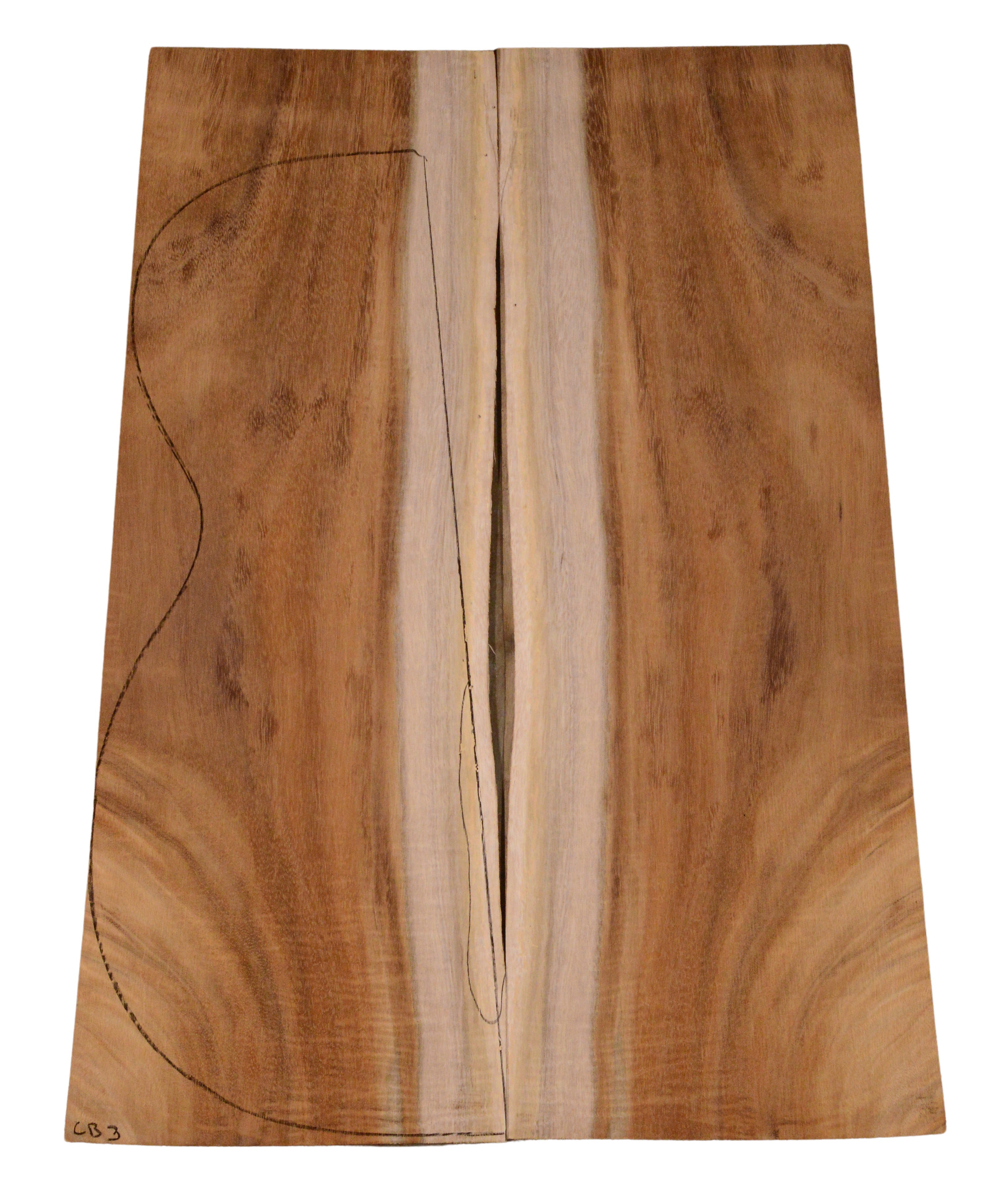 Koa GuitarBack2pcATC BC1720-7.G.055