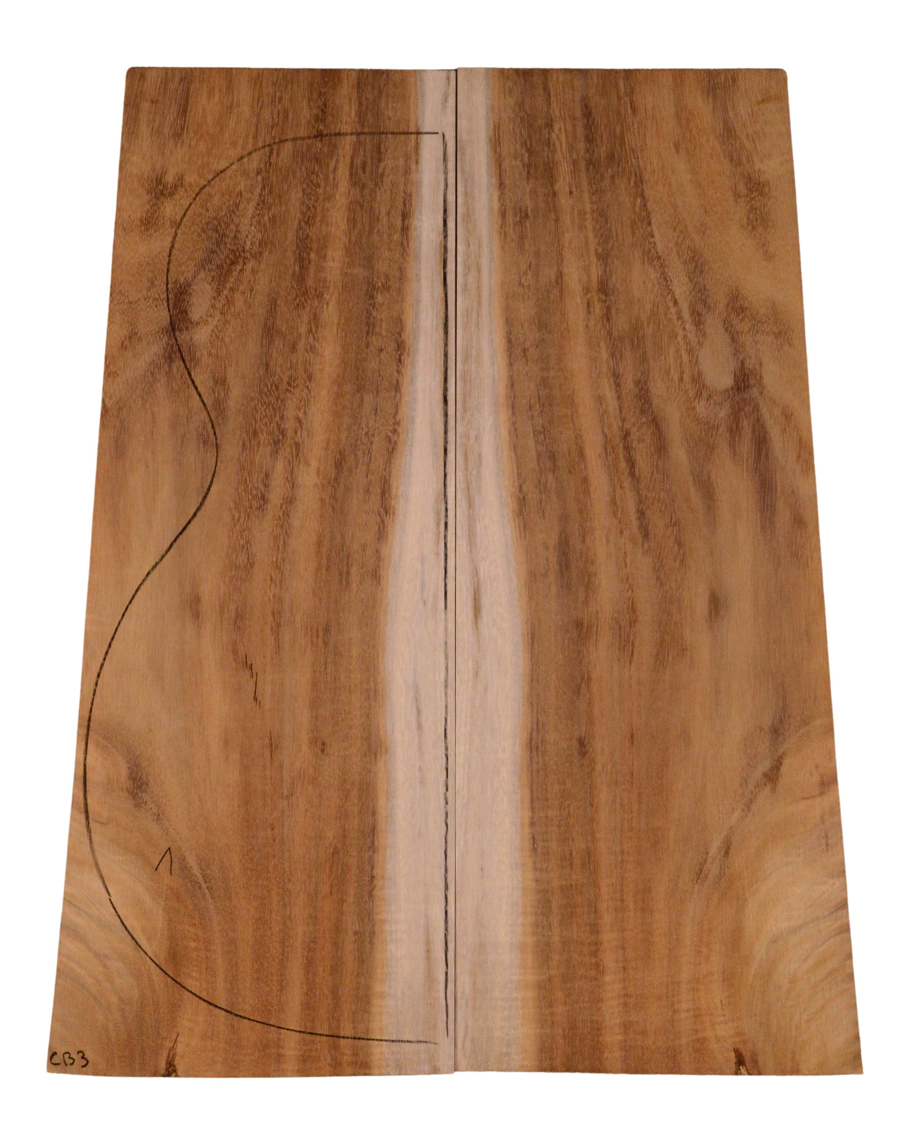 Koa GuitarBack2pcATC BC1720-7.G.056