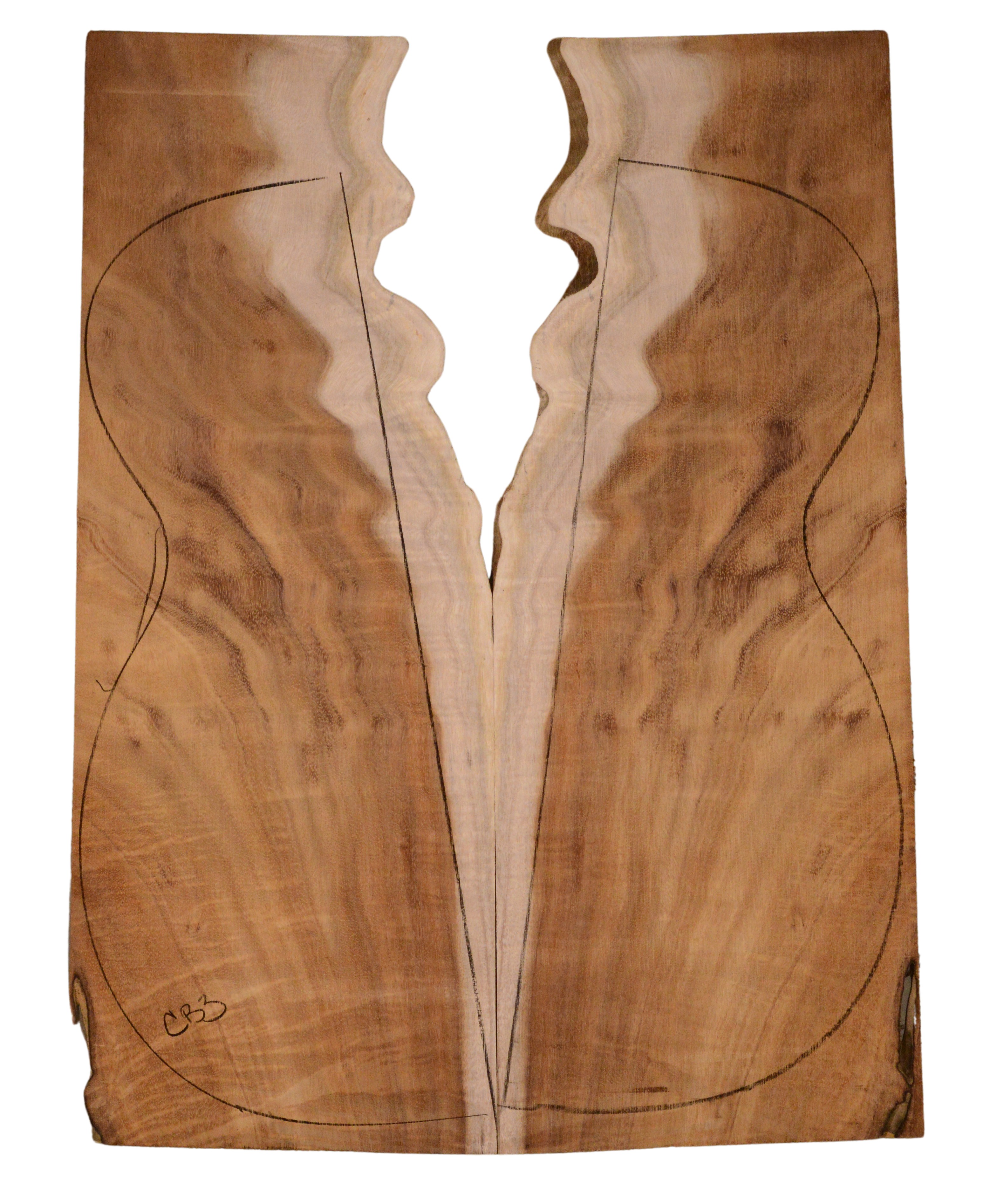 Koa GuitarBack2pcATC BC1720-7.G.057