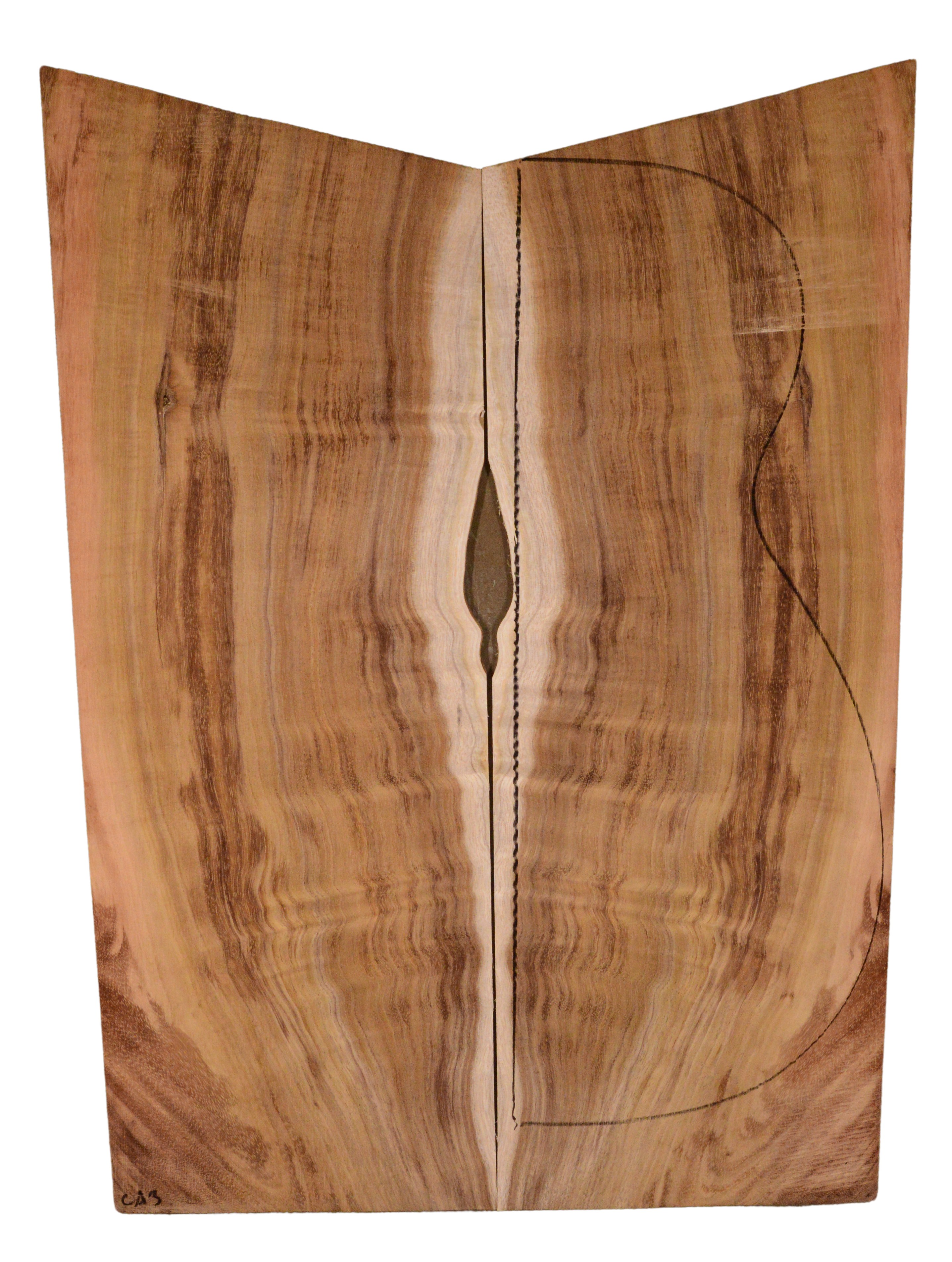 Koa GuitarBack2pcATC BC1720-7.G.064