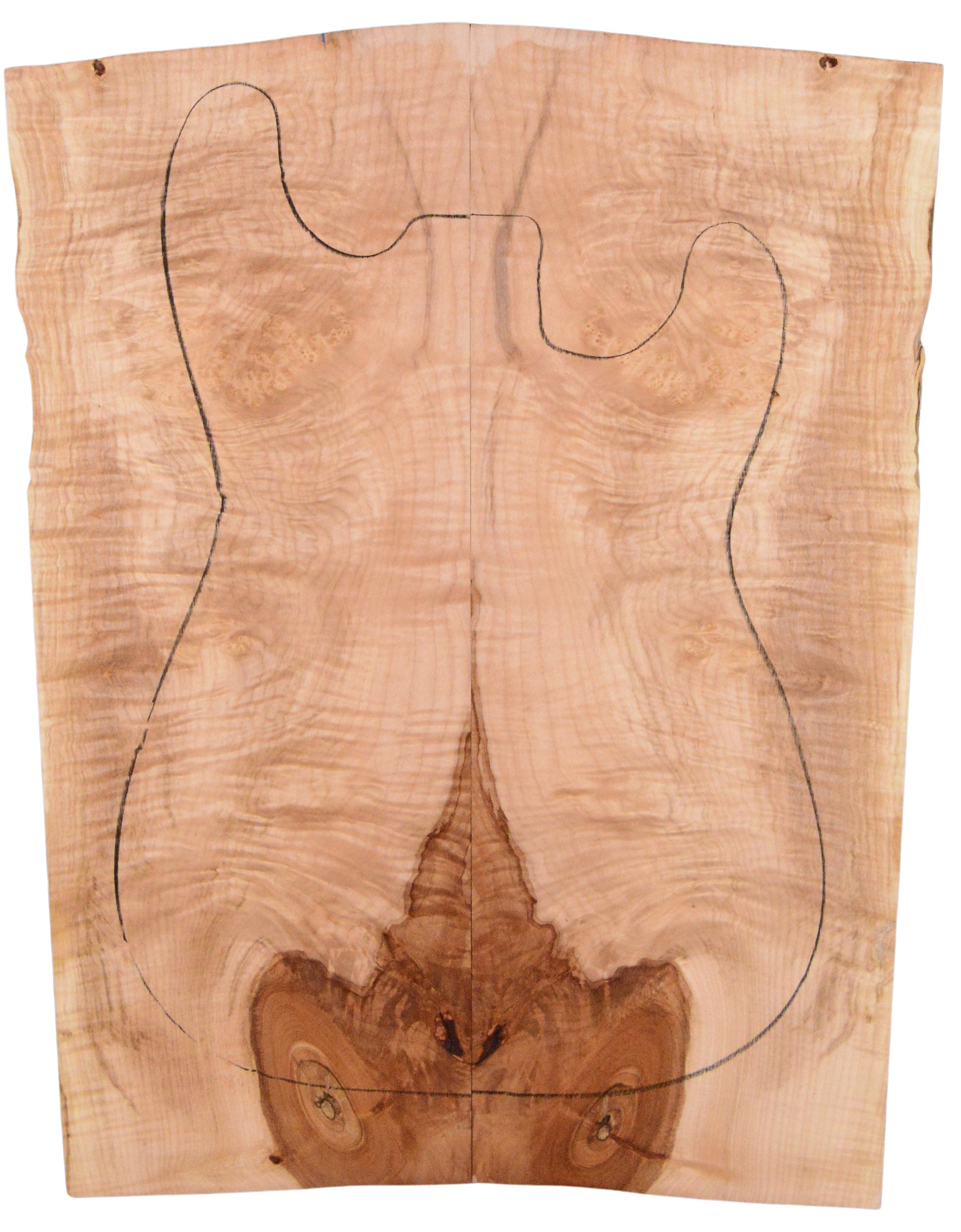 Maple (Big Leaf) GuitarSolidBodyTopATC BLMMX.G.008