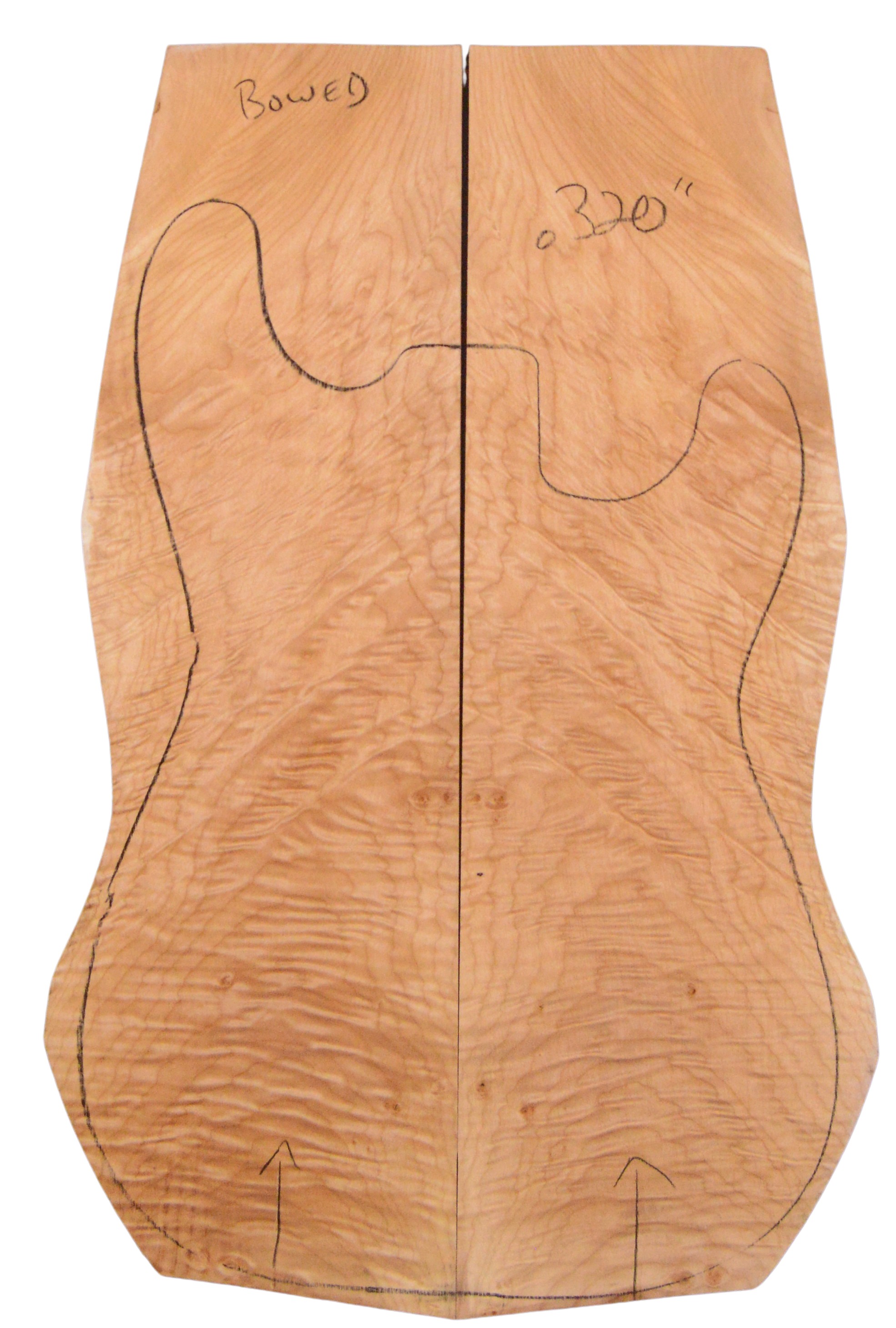 Maple (Big Leaf) GuitarSolidBodyTopATC BLMMX.G.012