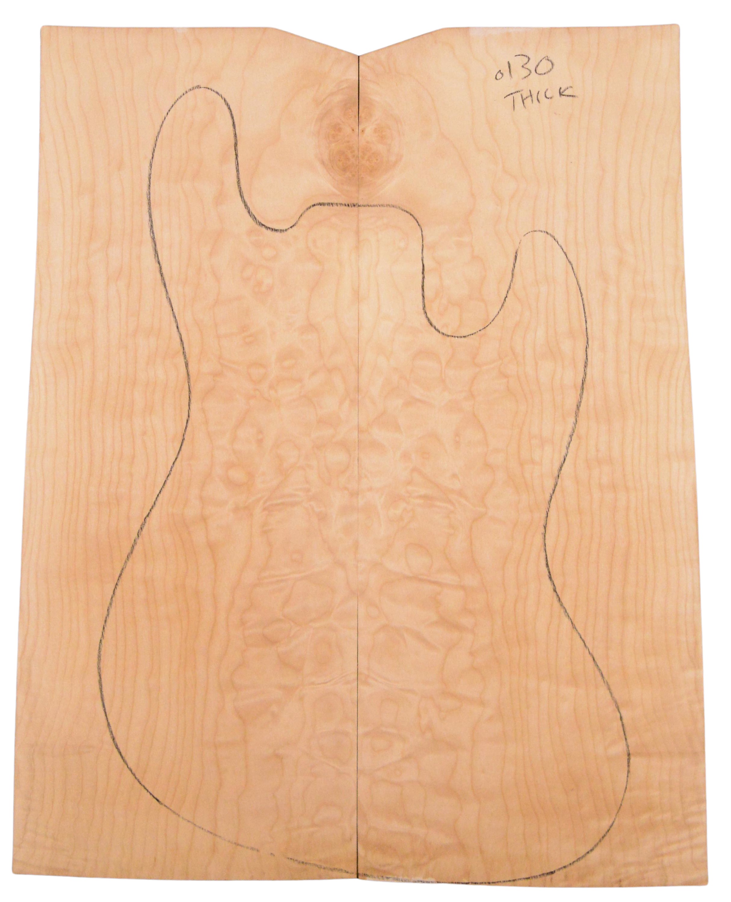 Maple (Big Leaf) GuitarSolidBodyTopATC BLMMX.G.018