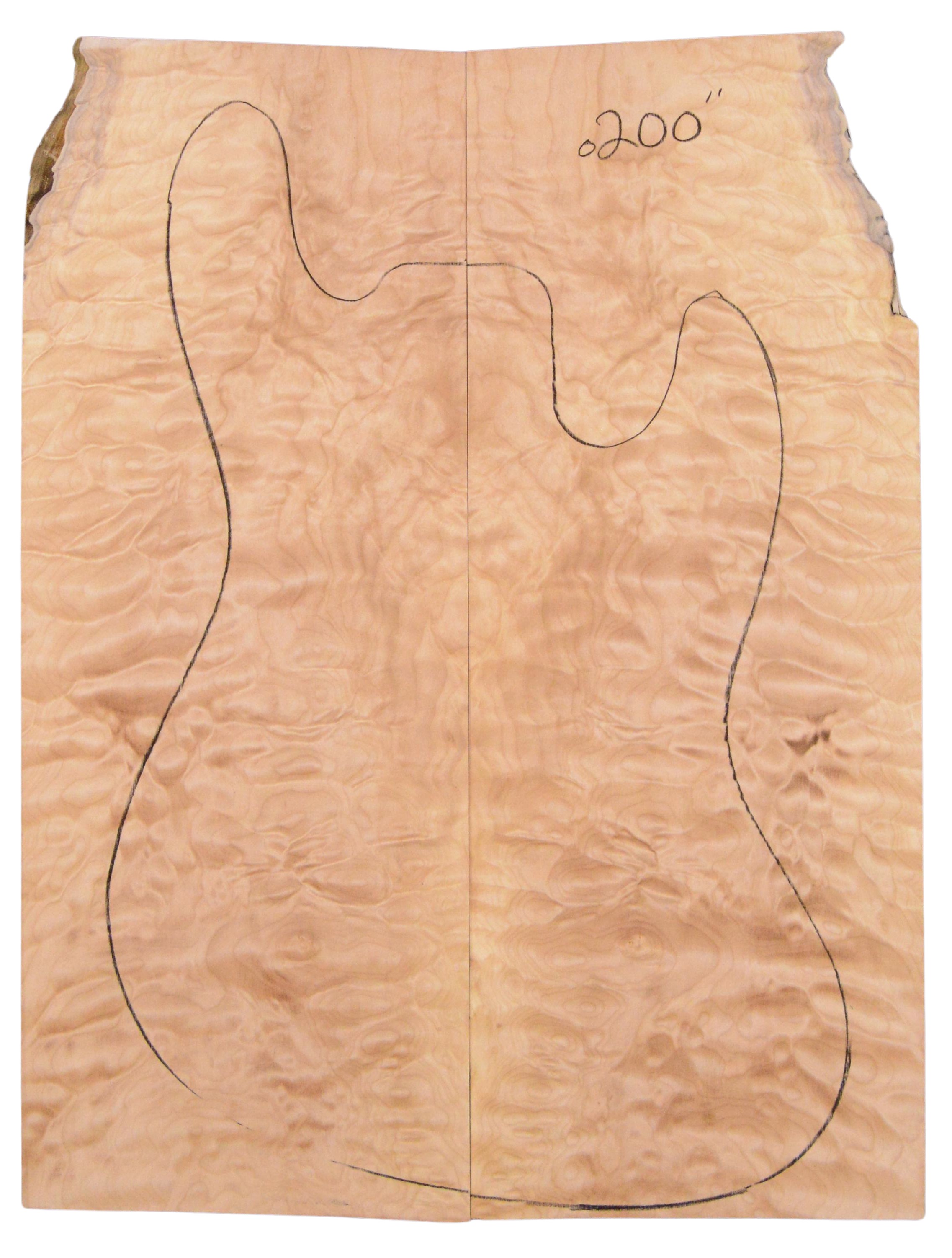 Maple (Big Leaf) GuitarSolidBodyTopATC BLMMX.G.019