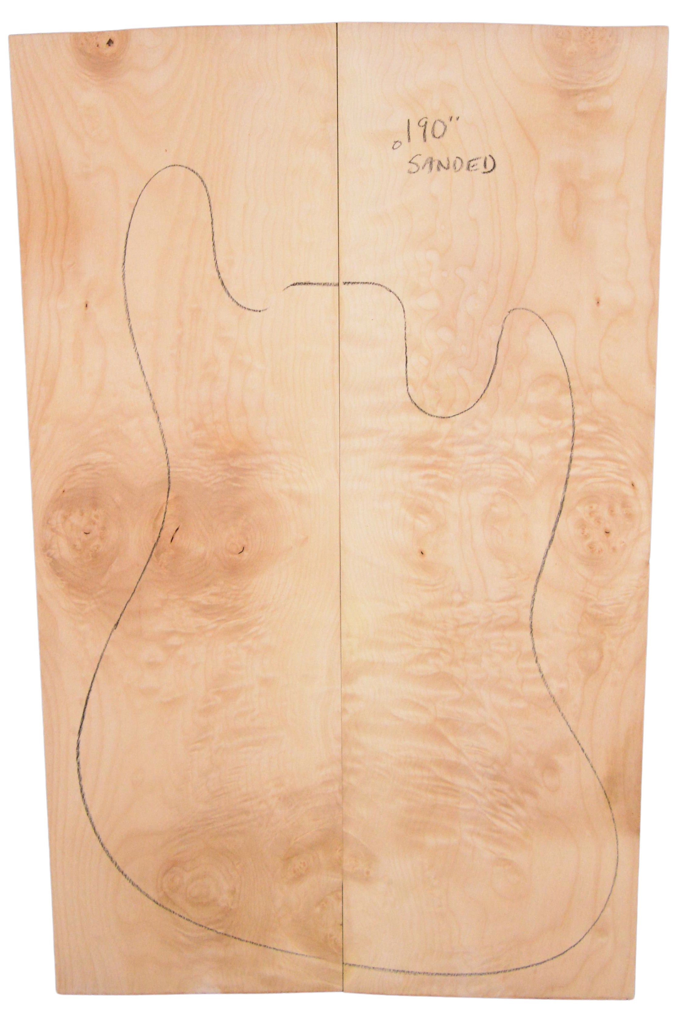 Maple (Big Leaf) GuitarSolidBodyTopATC BLMMX.G.022