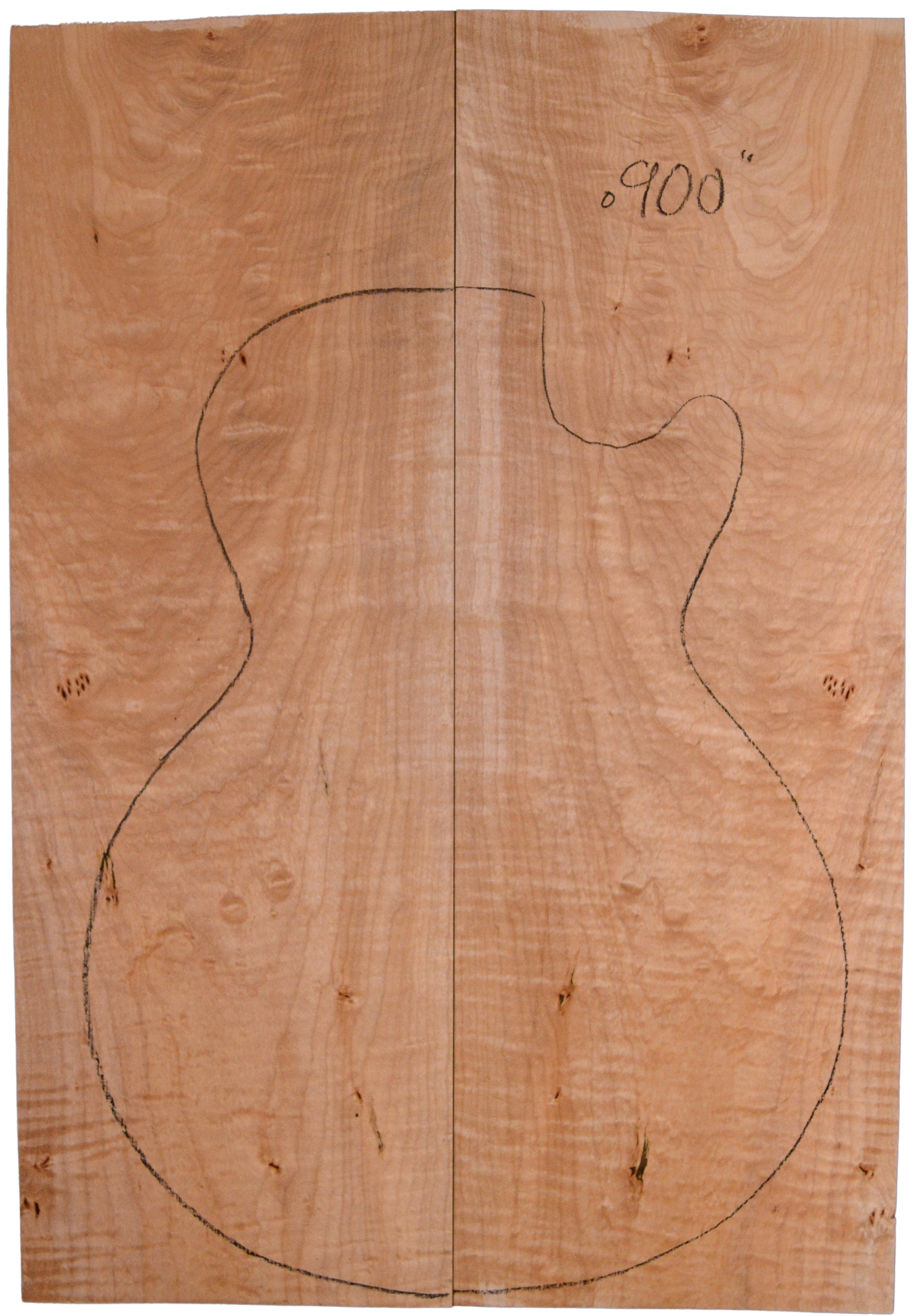 Maple (Big Leaf) GuitarSolidBodyTopATC BLMMX.G.045