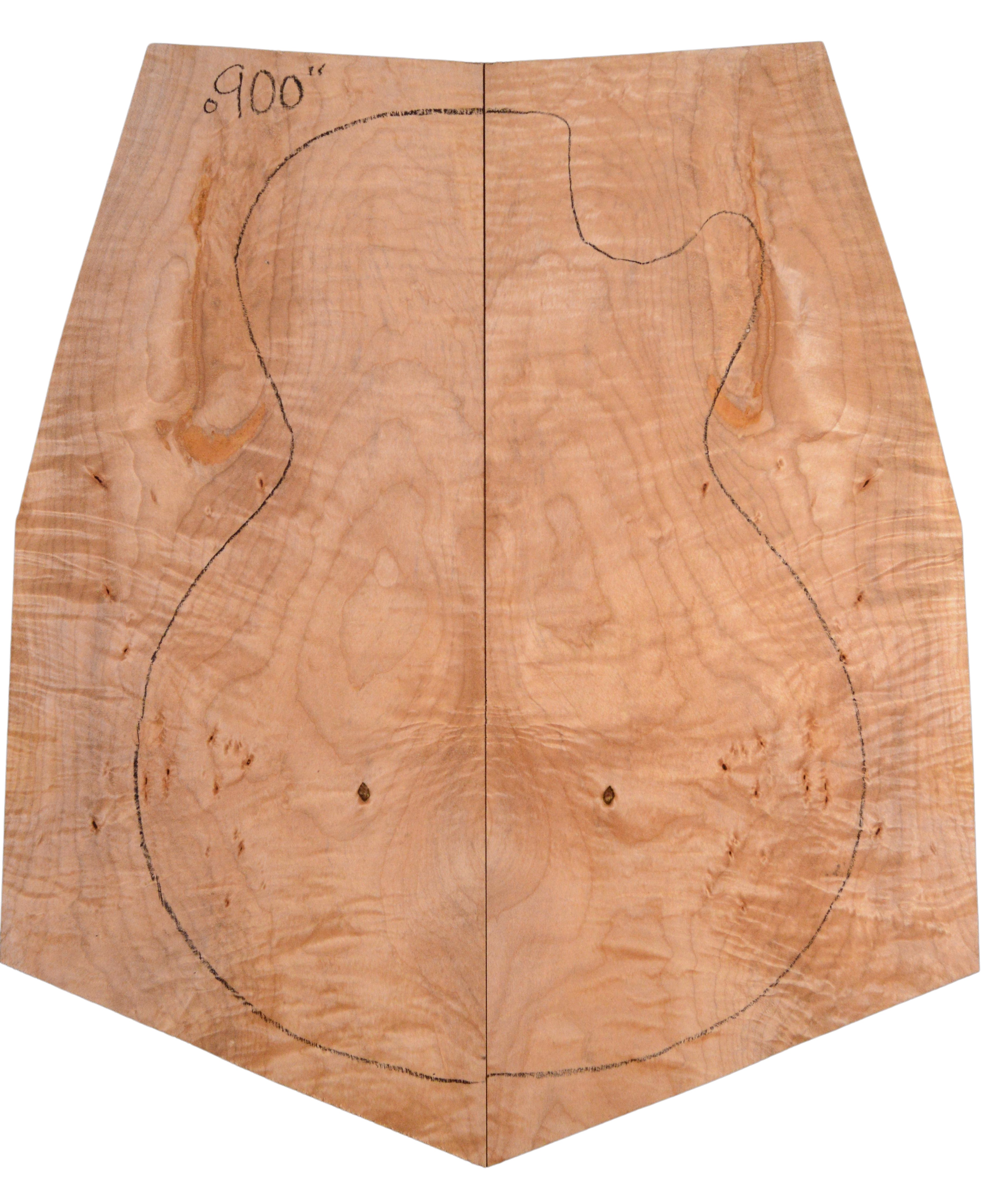 Maple (Big Leaf) GuitarSolidBodyTopATC BLMMX.G.046