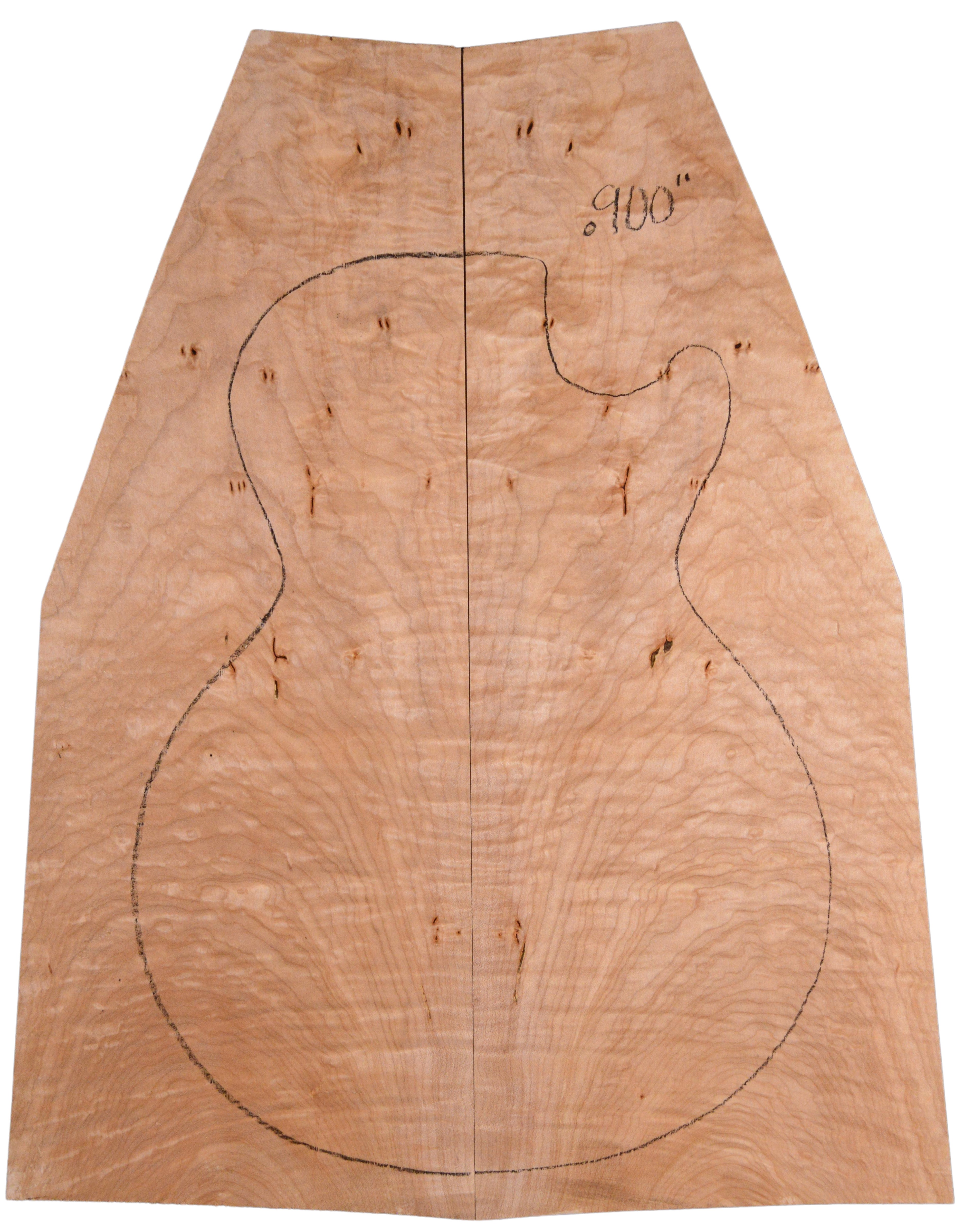 Maple (Big Leaf) GuitarSolidBodyTopATC BLMMX.G.048