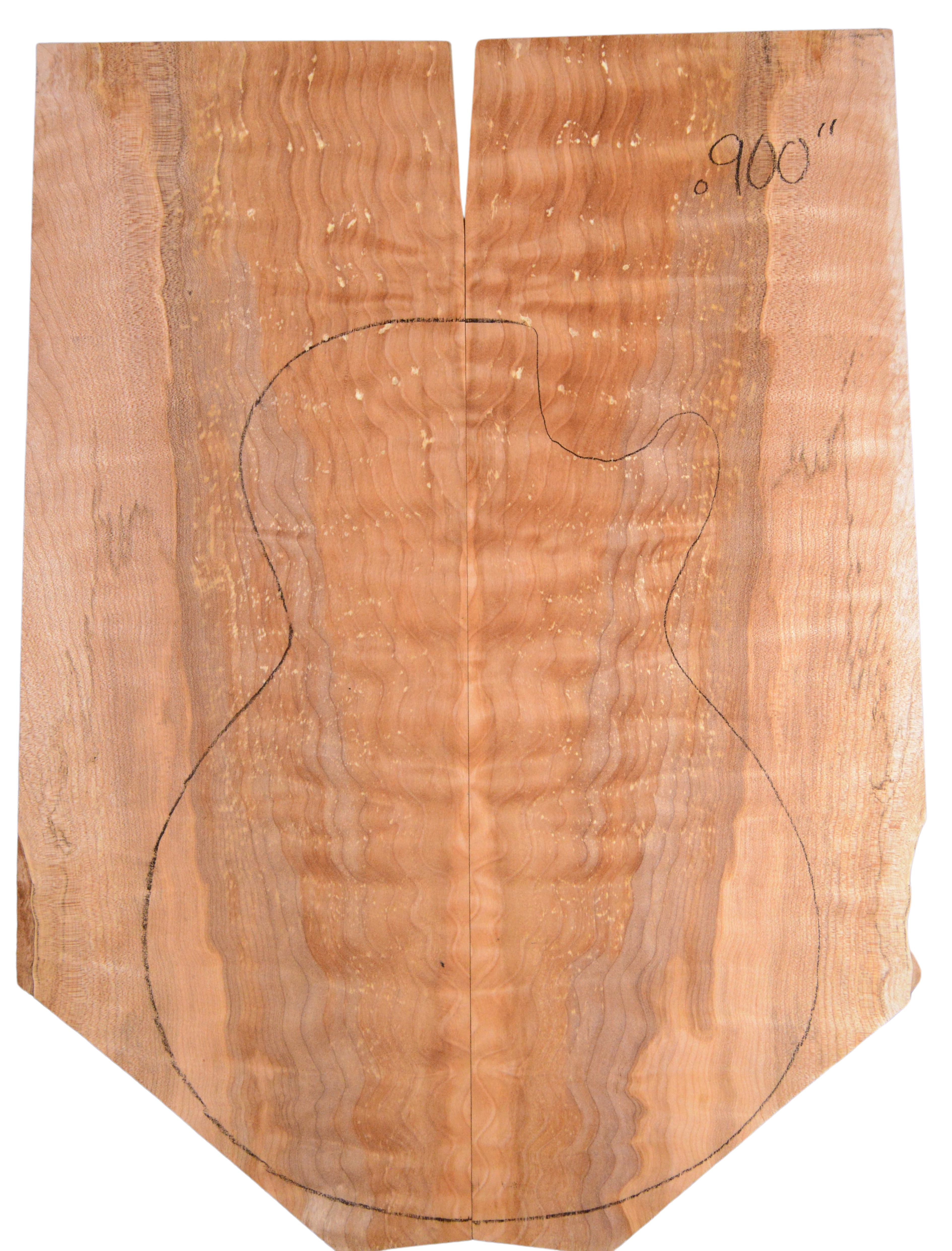 Maple (Big Leaf) GuitarSolidBodyTopATC BLMMX.G.057