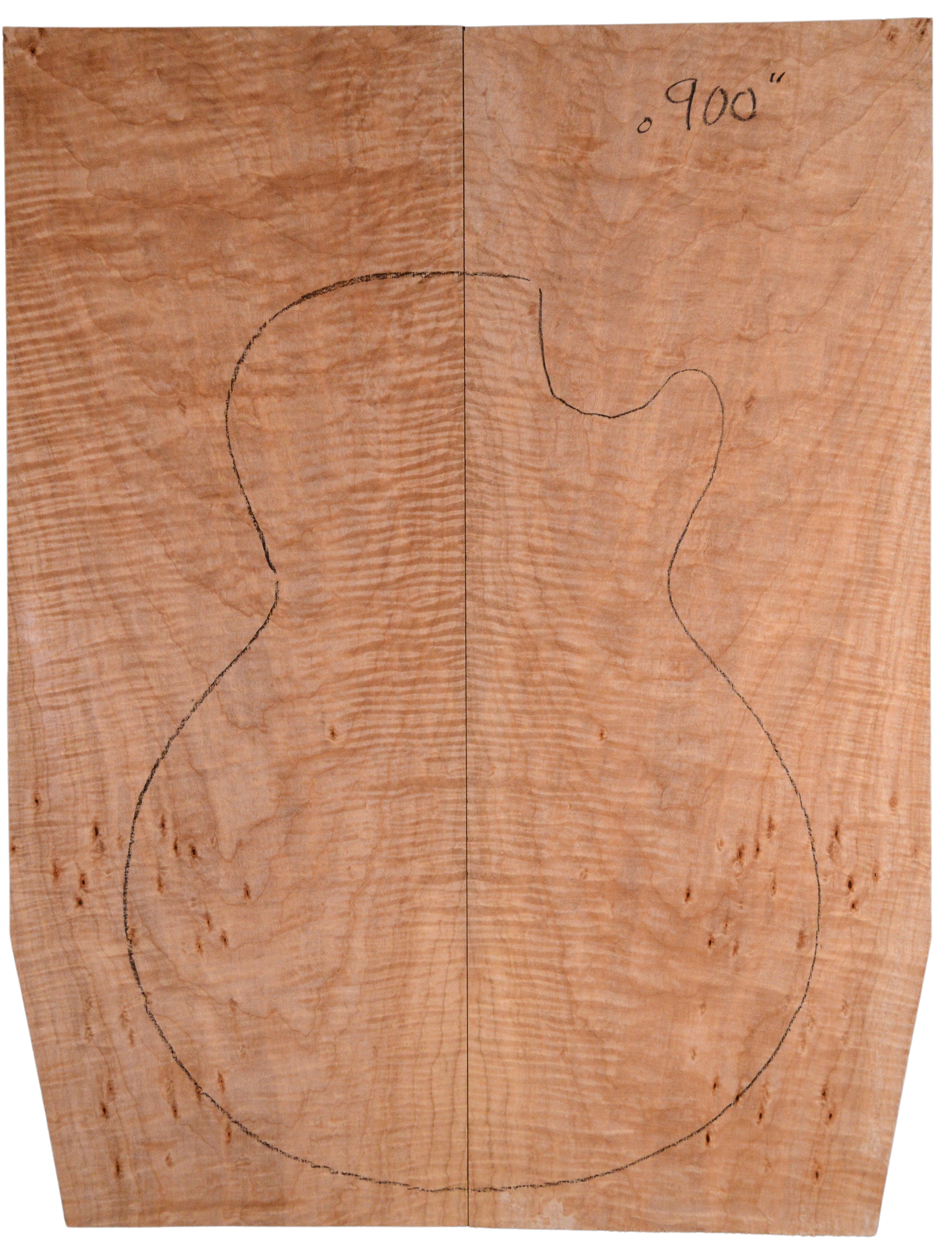 Maple (Big Leaf) GuitarSolidBodyTopATC BLMMX.G.061