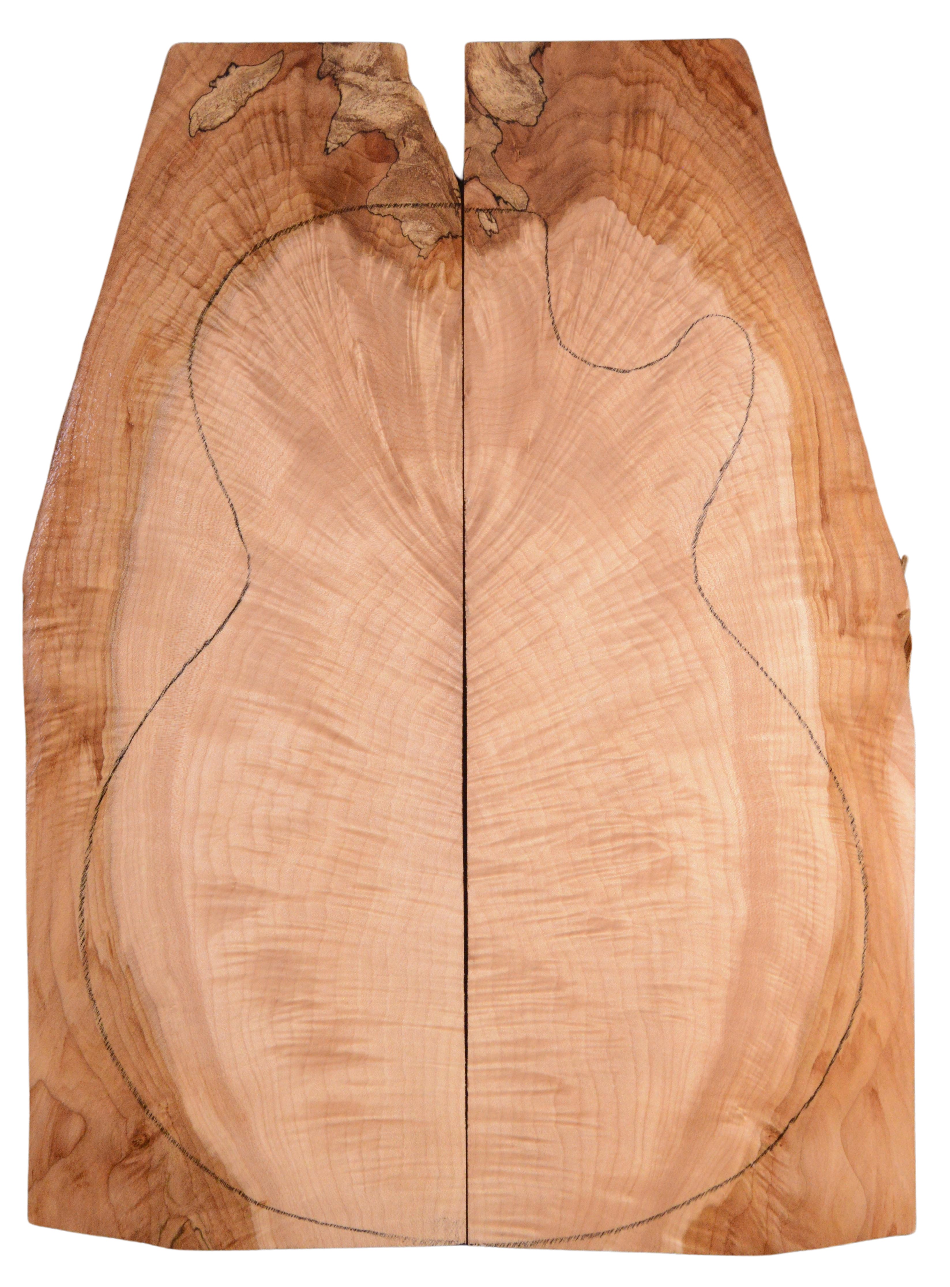 Maple (Big Leaf) GuitarSolidBodyTopATC BLMMX.G.070