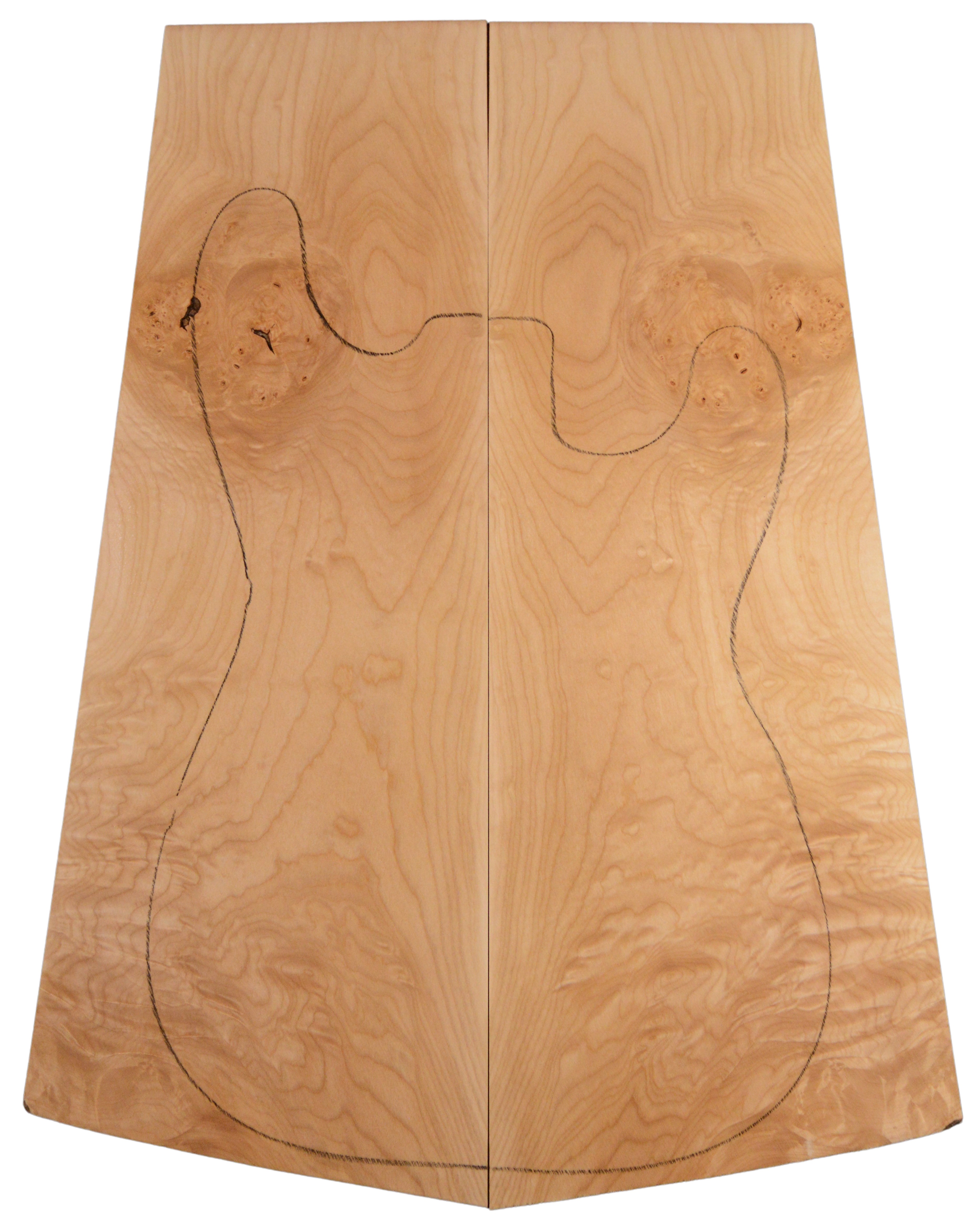 Maple (Big Leaf) GuitarSolidBodyTopATC BLMMX.G.074