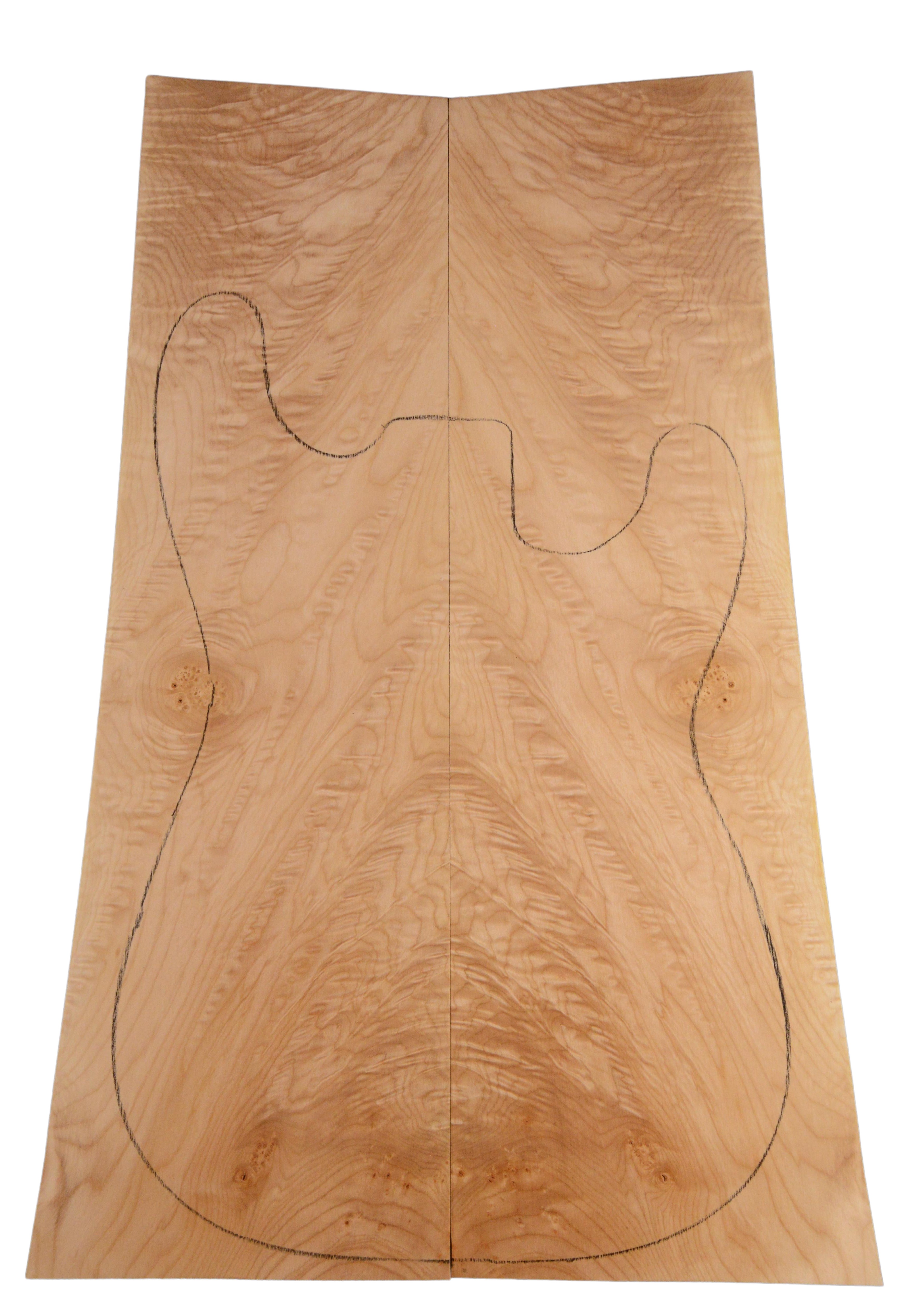 Maple (Big Leaf) GuitarSolidBodyTopATC BLMMX.G.081