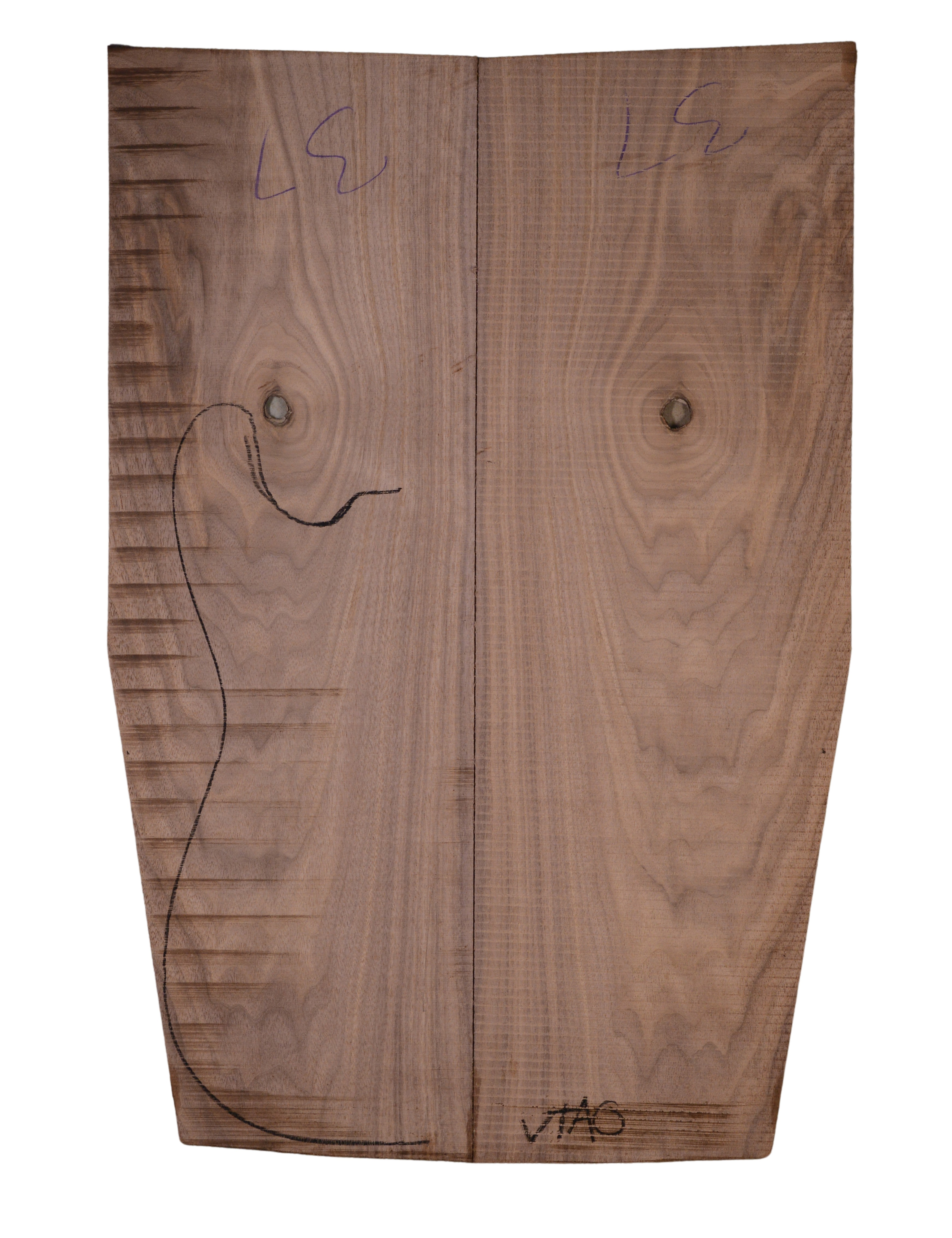 Walnut (Black) GuitarSolidBodyTopATC BLWAL3.G3.062