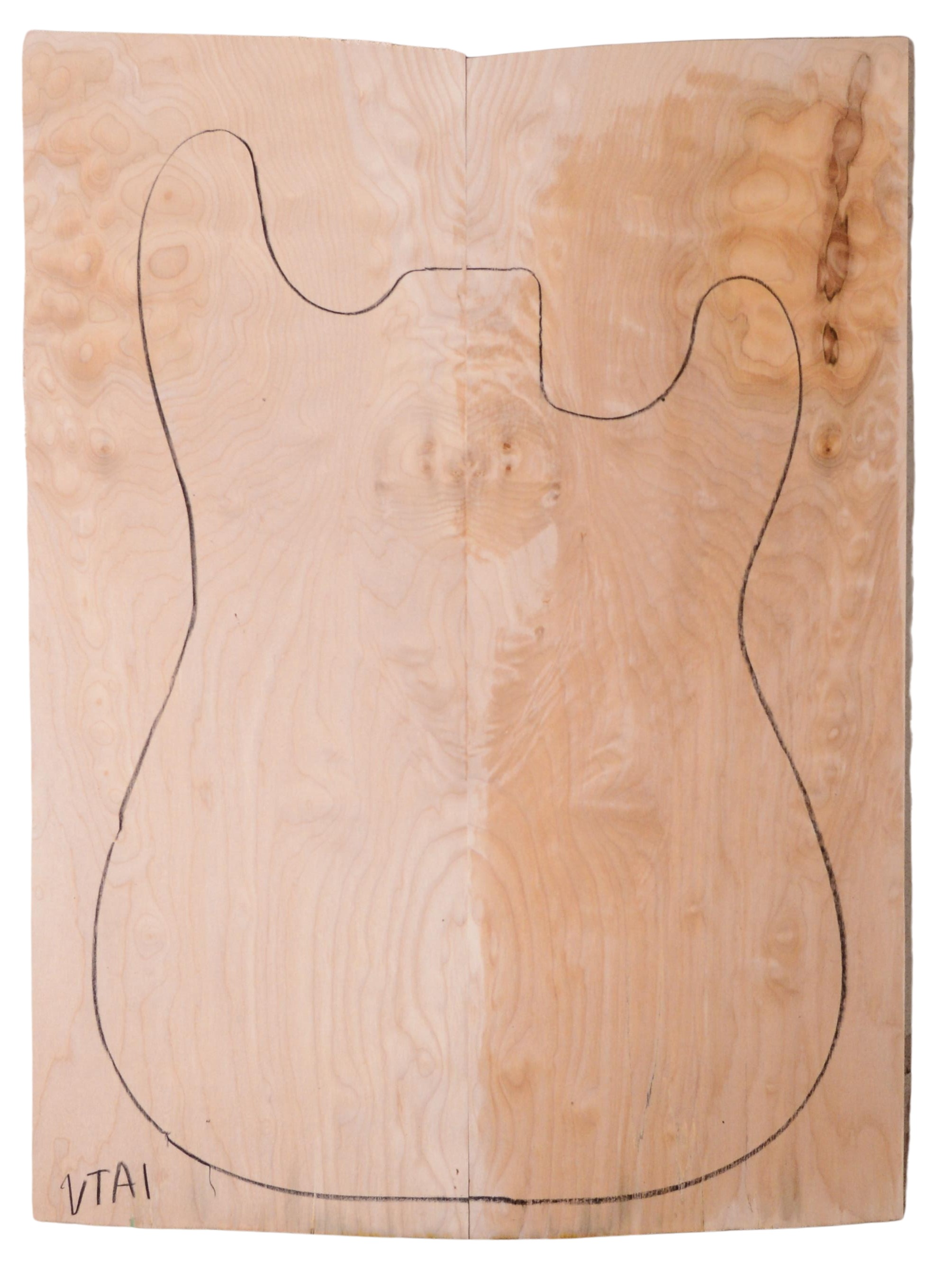 Maple (Big Leaf) GuitarSolidBodyTopATC C3370.G.098