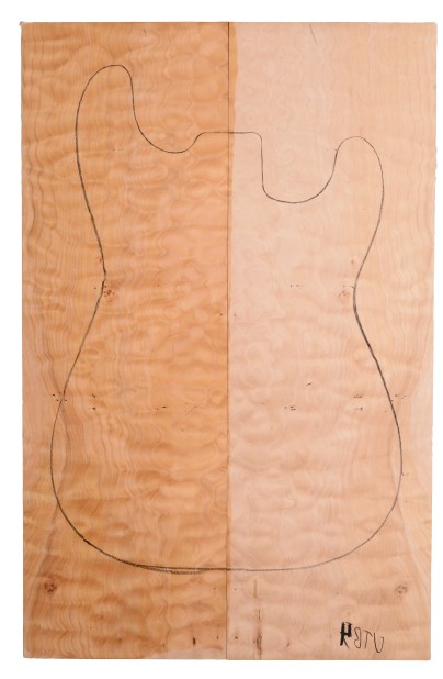 Maple (Big Leaf) GuitarSolidBodyTopATC C3370.G.102