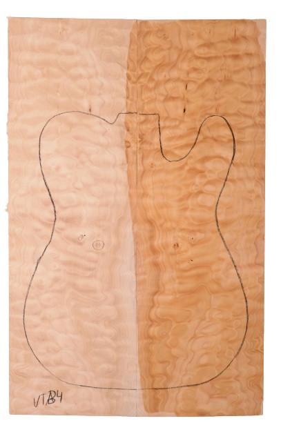 Maple (Big Leaf) GuitarSolidBodyTopATC C3370.G.103