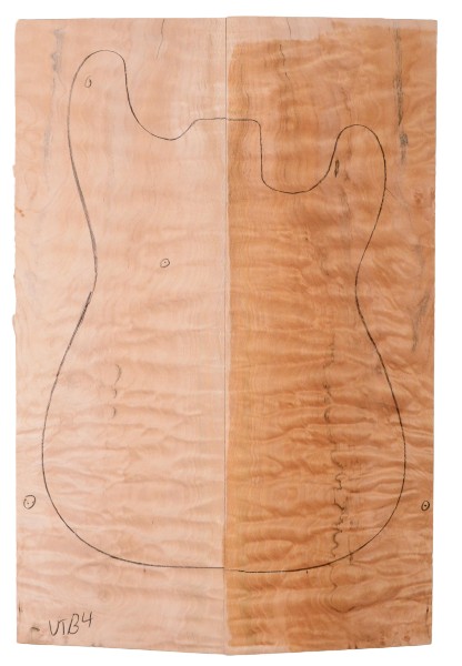 Maple (Big Leaf) GuitarSolidBodyTopATC C3370.G.104