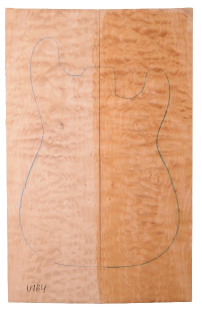 Maple (Big Leaf) GuitarSolidBodyTopATC C3370.G.106