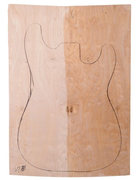 Maple (Big Leaf) GuitarSolidBodyTopATC C3370.G.115