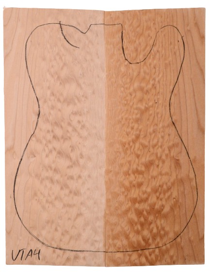 Maple (Big Leaf) GuitarSolidBodyTopATC C3370.G.119