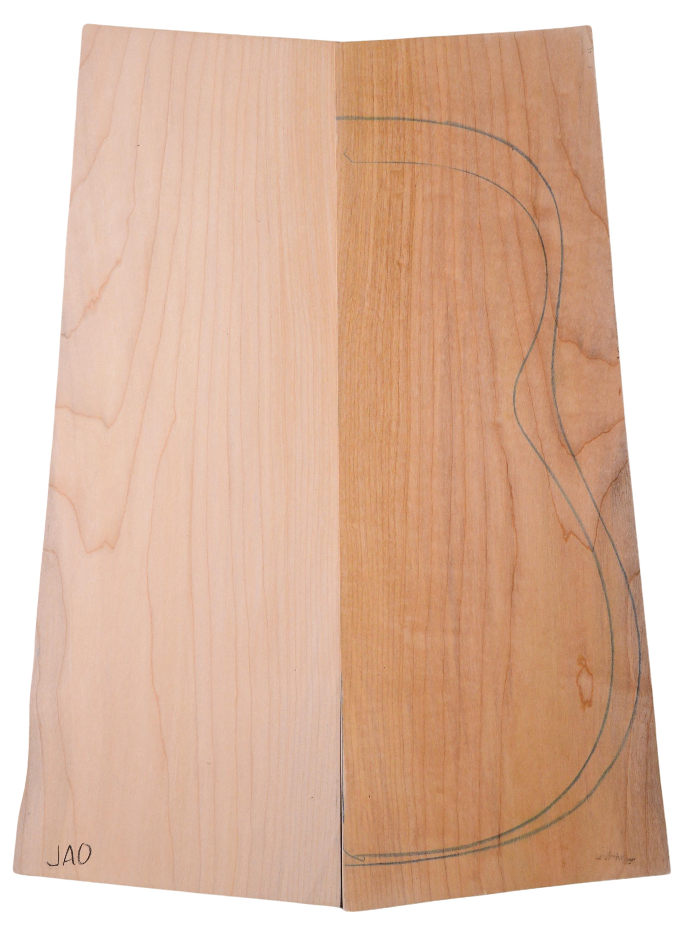 Maple (Big Leaf) GuitarBack2pcATC C3370.G.121