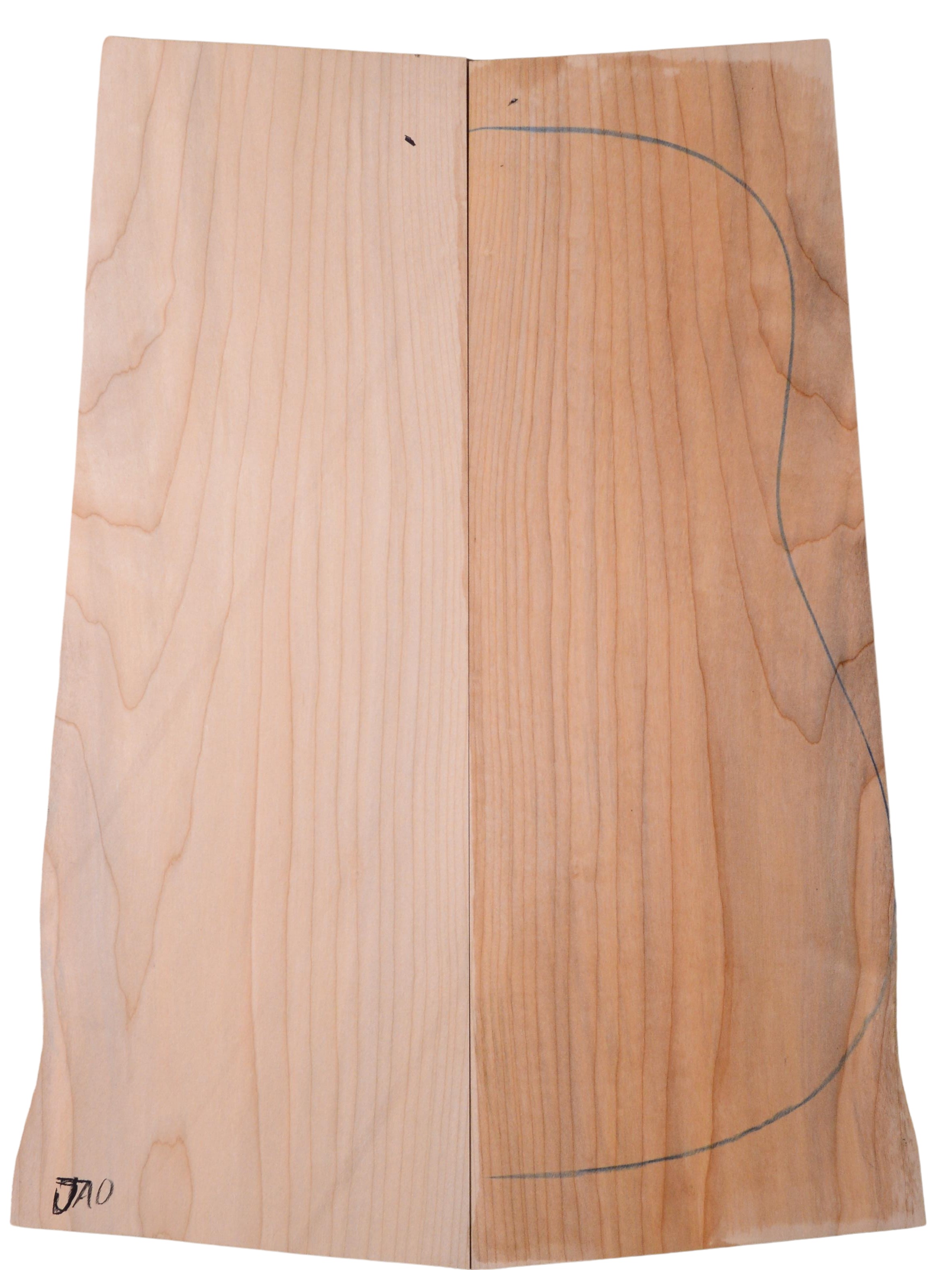 Maple (Big Leaf) GuitarBack2pcATC C3370.G.122