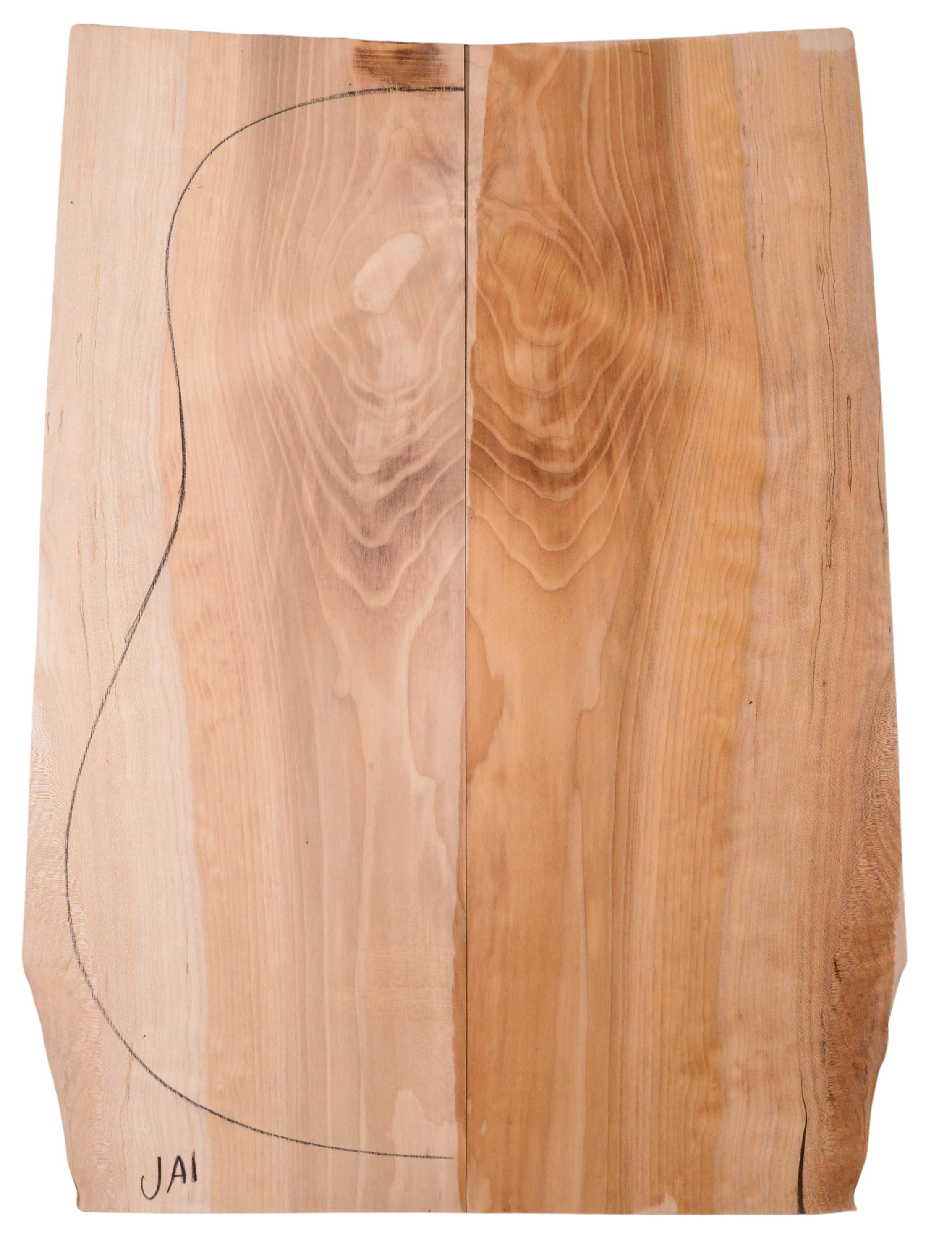 Maple (Big Leaf) GuitarBack2pcATC C3370.G.123