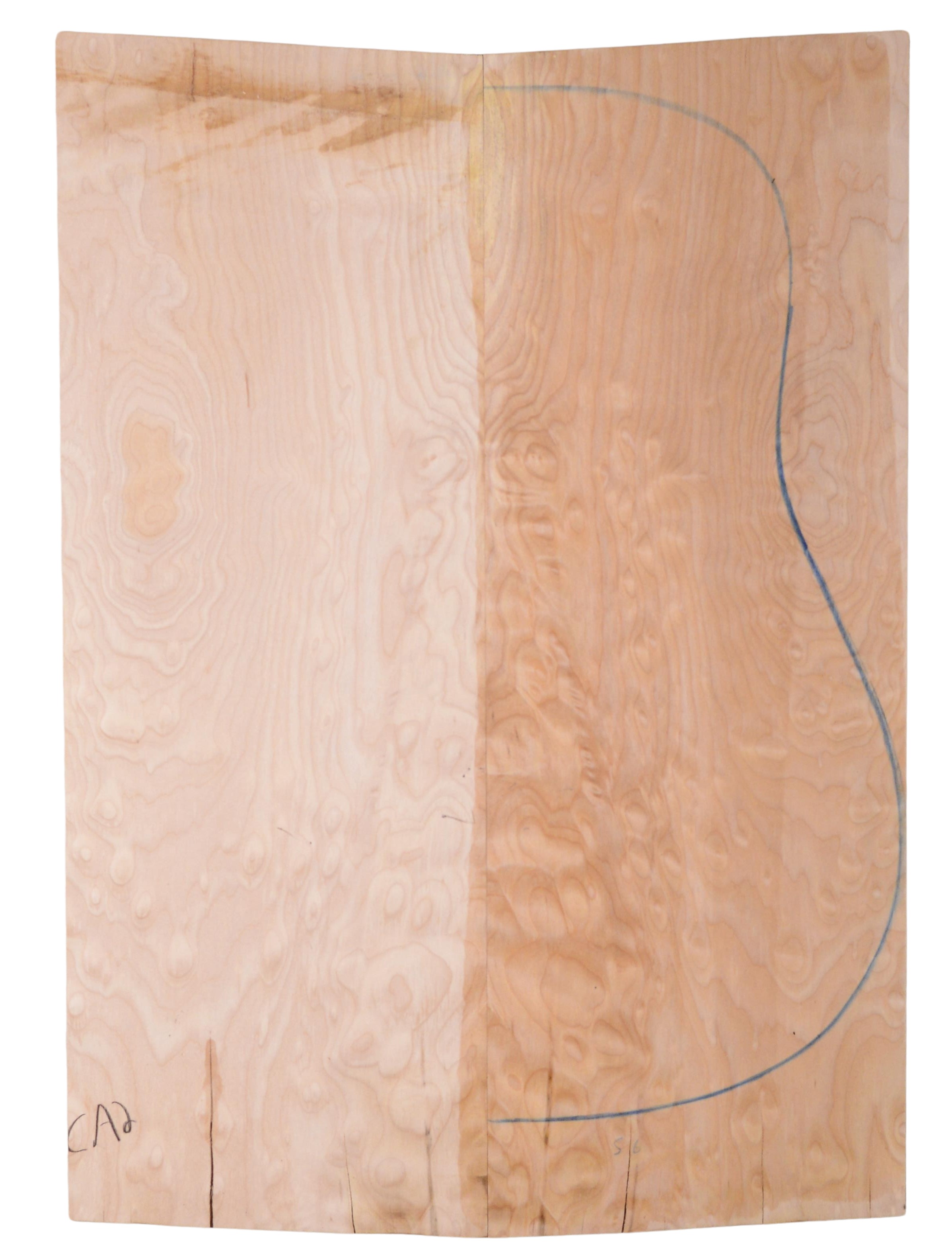 Maple (Big Leaf) GuitarBack2pcATC C3370.G.127