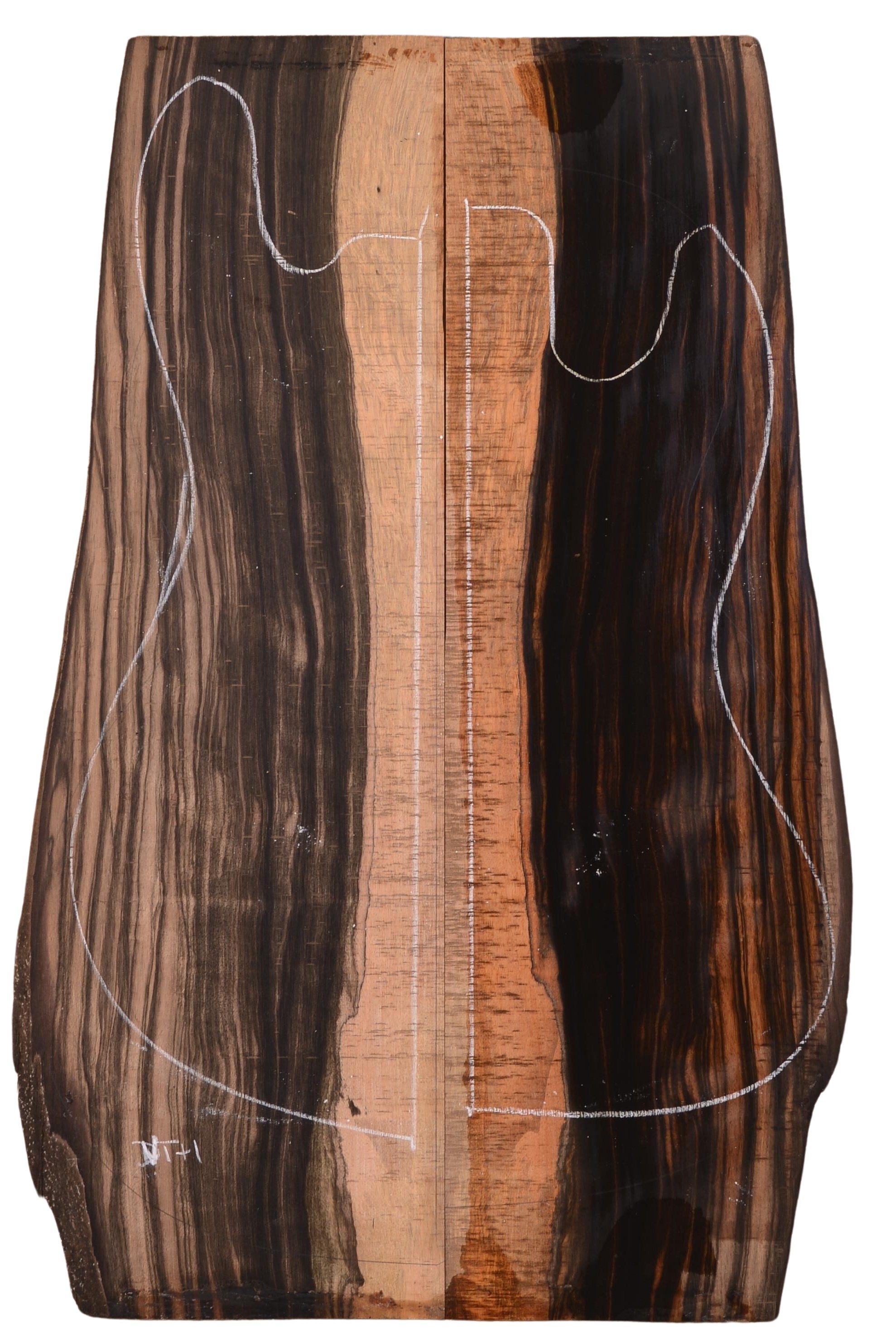 Ebony (Macassar) GuitarSolidBodyTopATC EB.0002.G.031