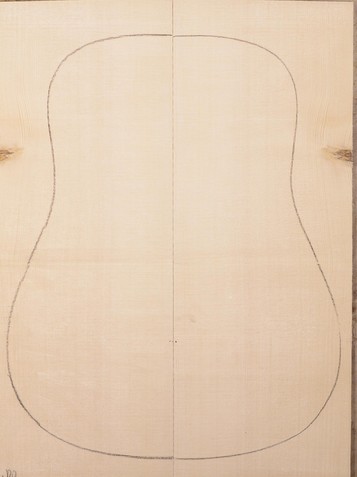 Spruce (European) GuitarSoundboardATC EUTOPS1.G.059