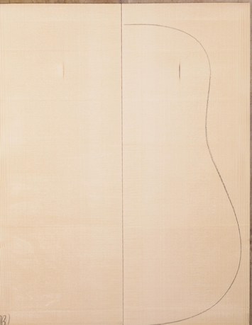 Spruce (European) GuitarSoundboardATC EUTOPS1.G.081