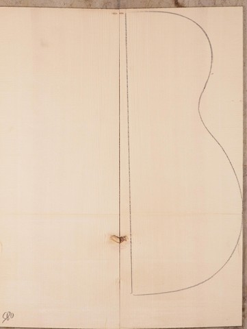 Spruce (European) GuitarSoundboardATC EUTOPS1.G.094