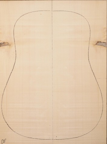 Spruce (European) GuitarSoundboardATC EUTOPS1.G.102