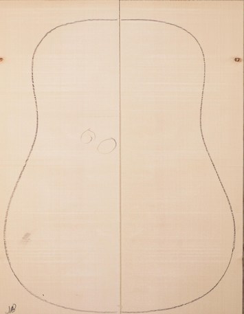 Spruce (European) GuitarSoundboardATC EUTOPS1.G.142