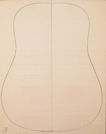 Spruce (European) GuitarSoundboardATC EUTOPS1.G.229