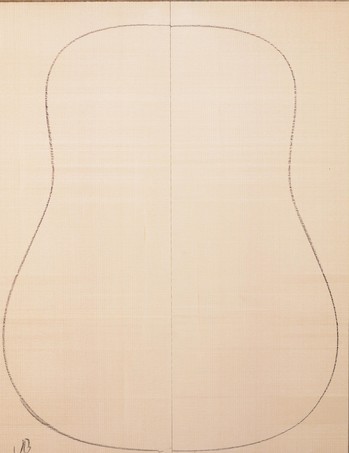 Spruce (European) GuitarSoundboardATC EUTOPS1.G.232