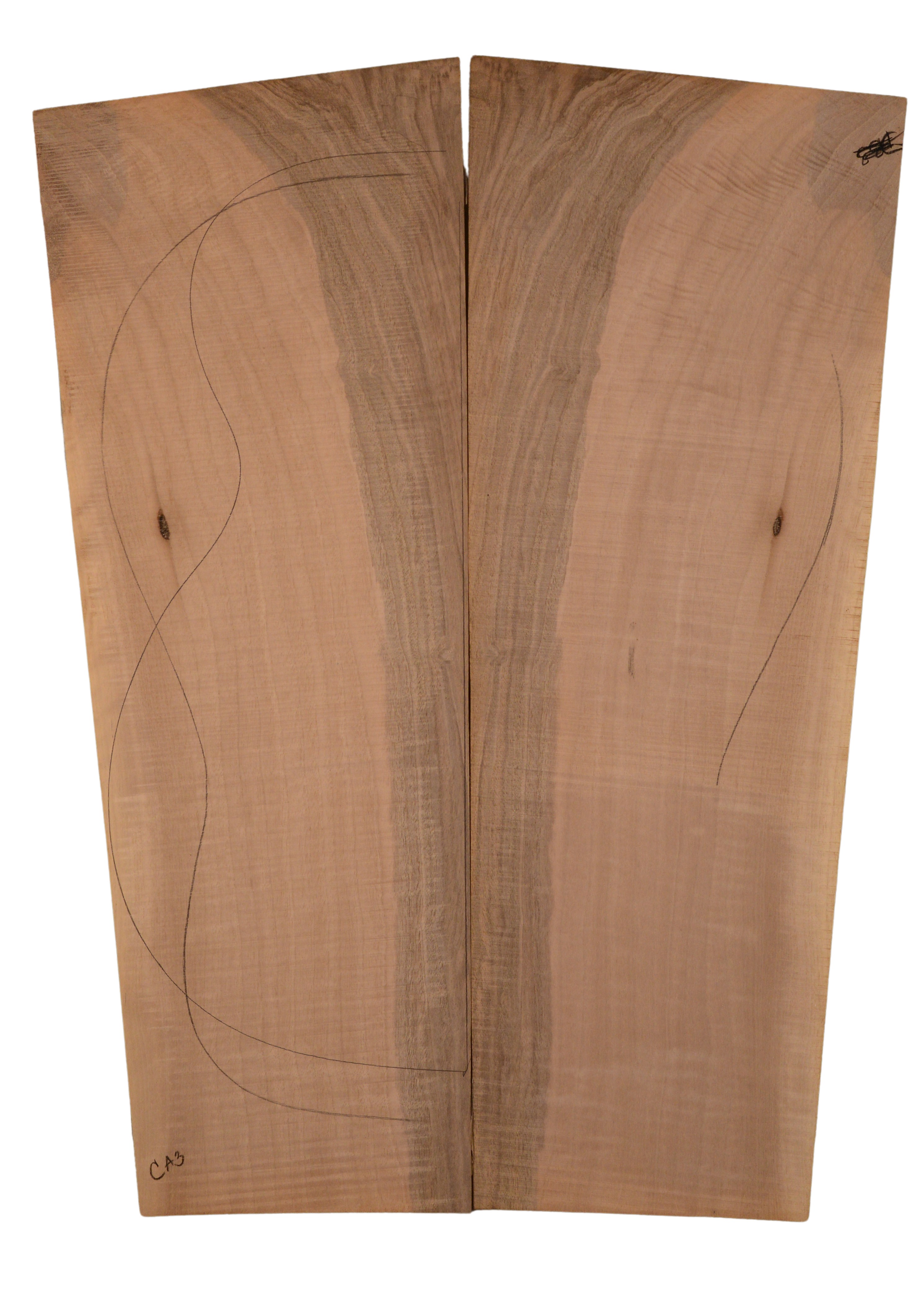 Walnut (European) GuitarBack2pcATC EUW1.EUW1.002