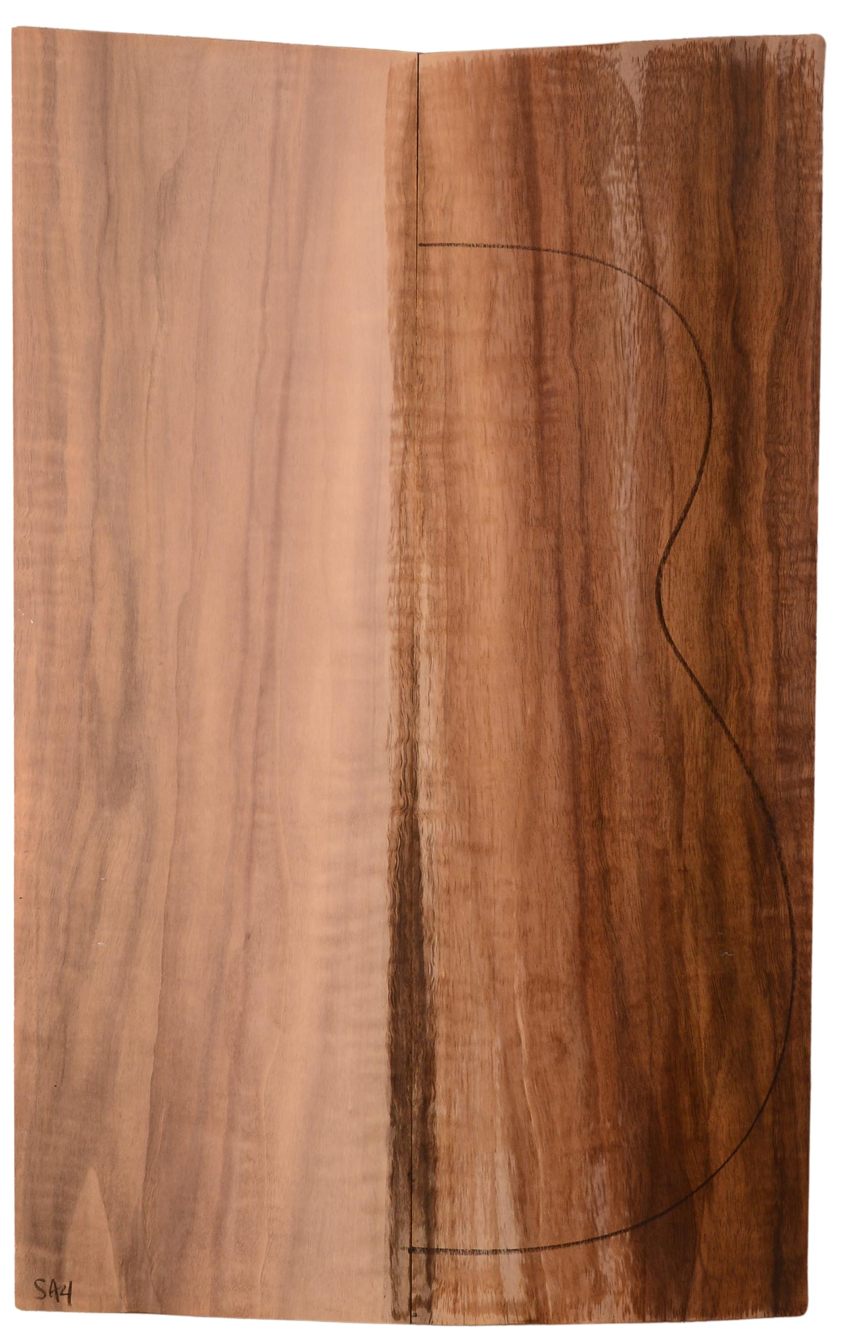 Walnut (English) GuitarBack2pcATC EWAL1.G.001