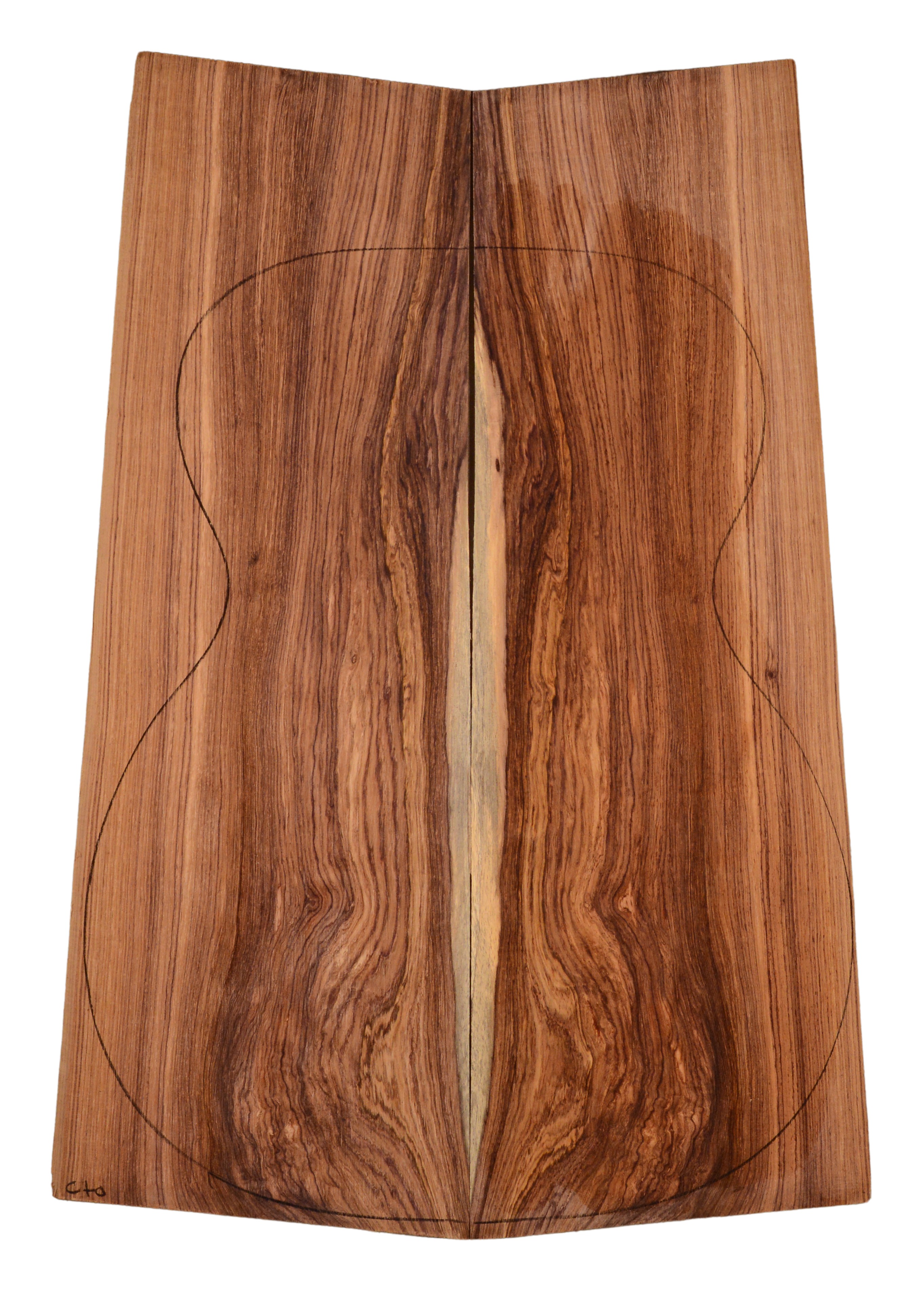 Rosewood (Honduras) GuitarBack2pcATC HONRW1.272