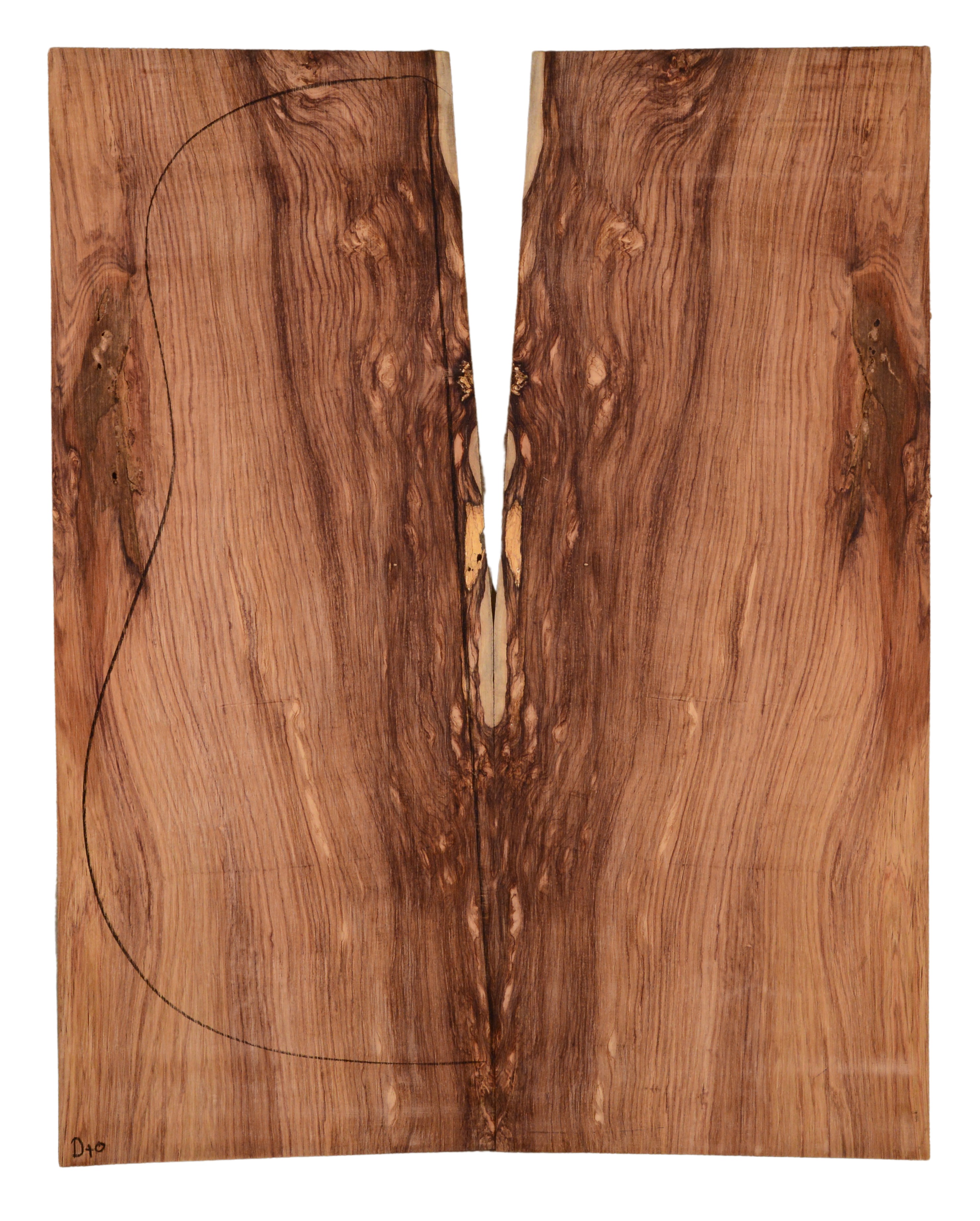 Rosewood (Honduras) GuitarBack2pcATC HONRW1.285