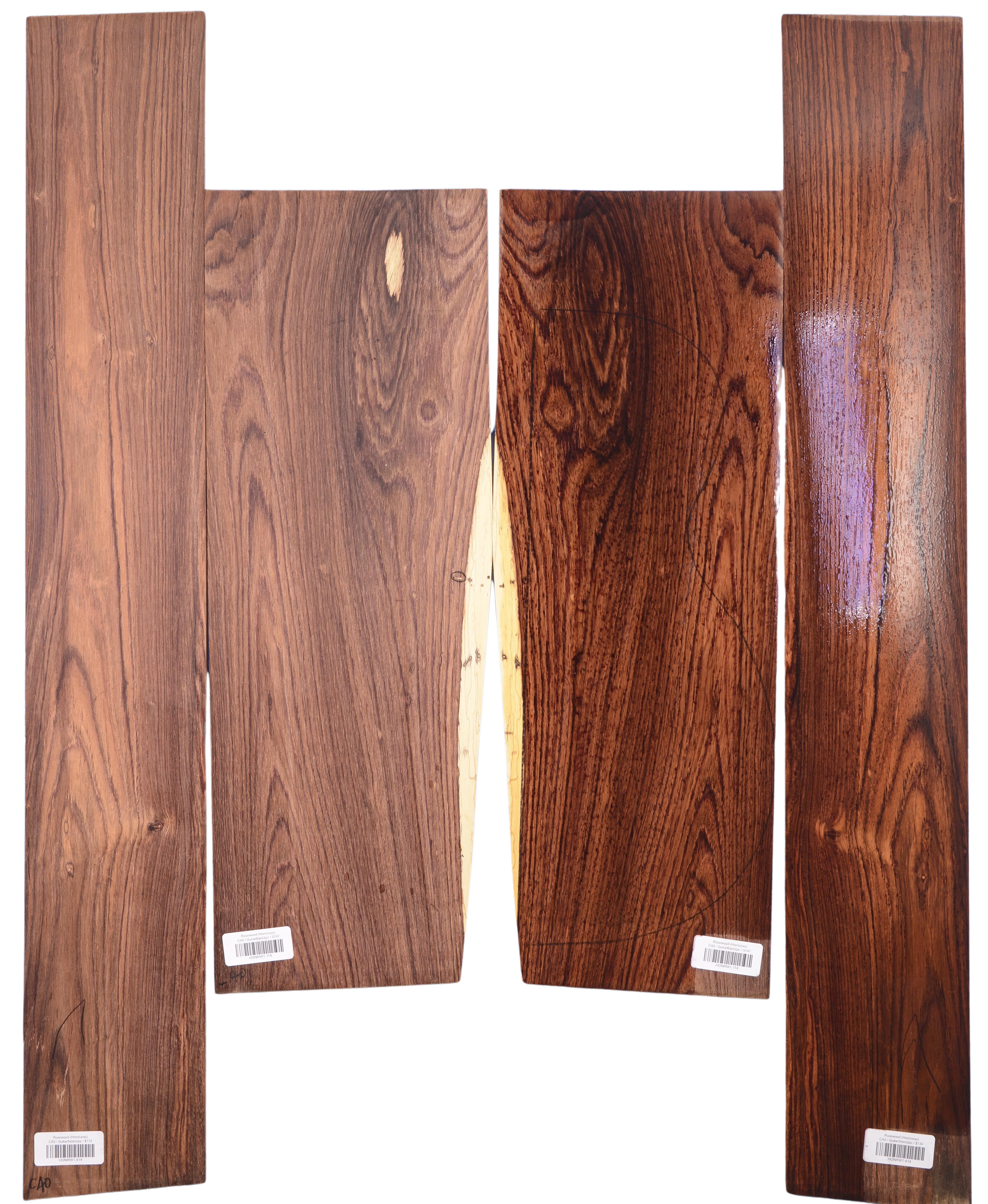 Rosewood (Honduras) GuitarSet4pcATC HONRW1.G.1027