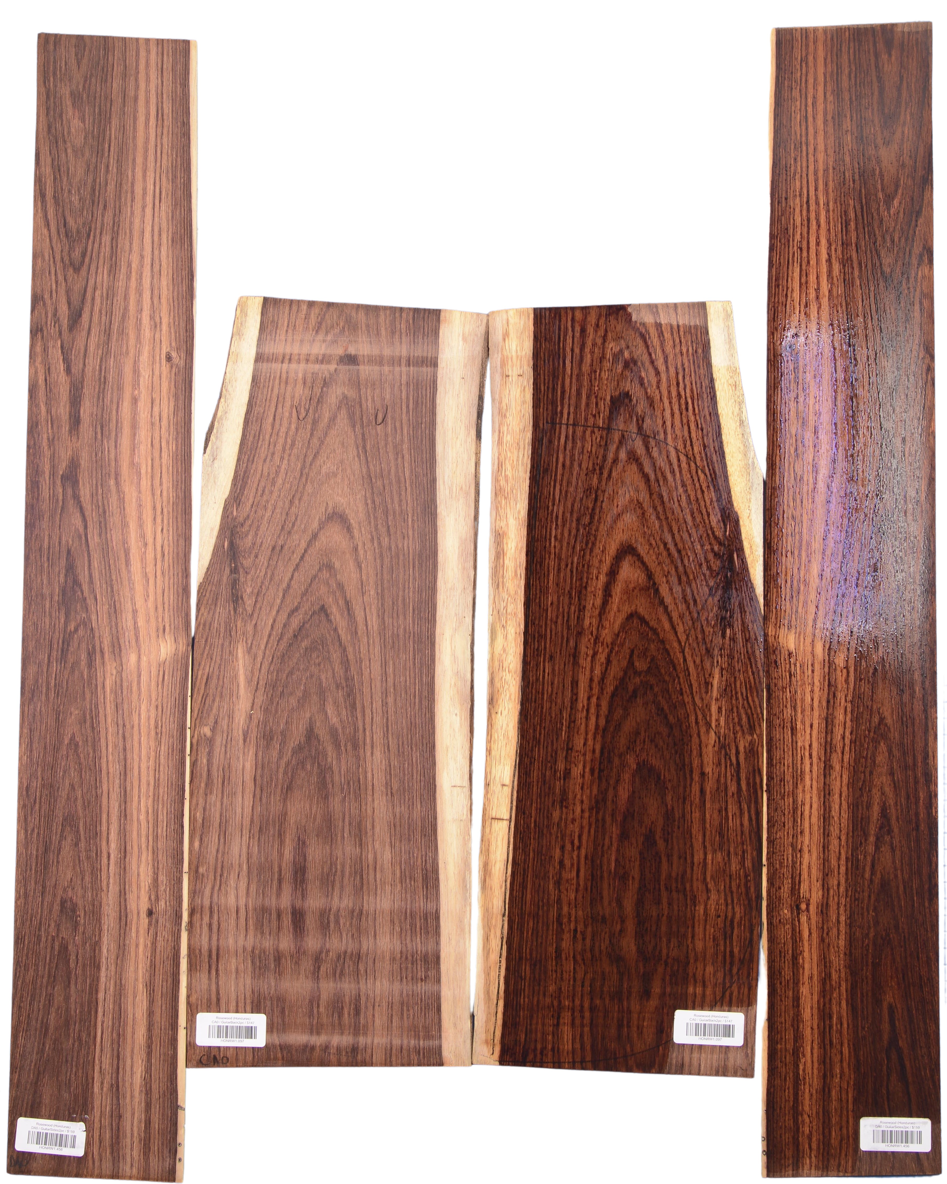 Rosewood (Honduras) GuitarSet4pcATC HONRW1.G.1032