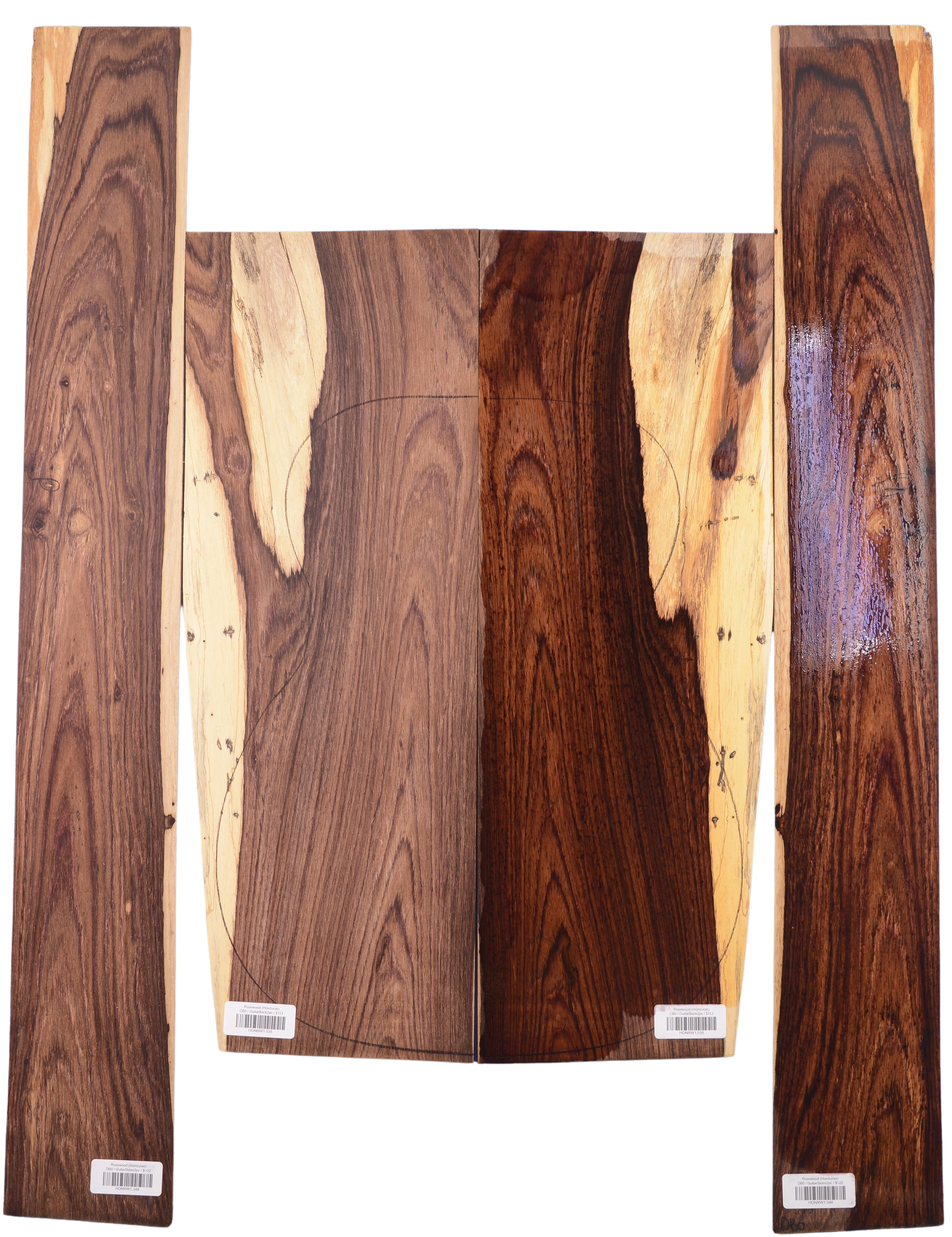 Rosewood (Honduras) GuitarSet4pcATC HONRW1.G.1043