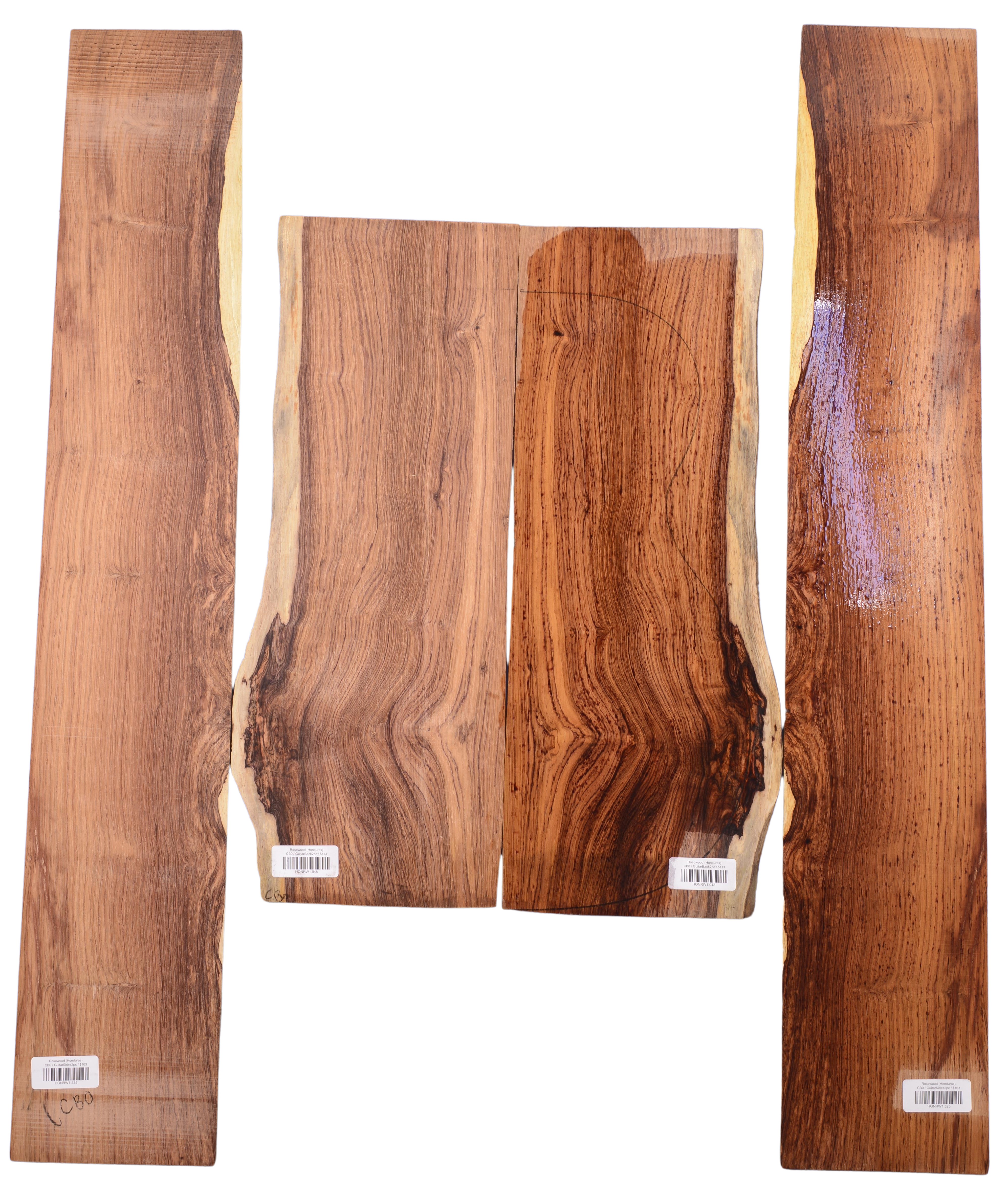 Rosewood (Honduras) GuitarSet4pcATC HONRW1.G.1053