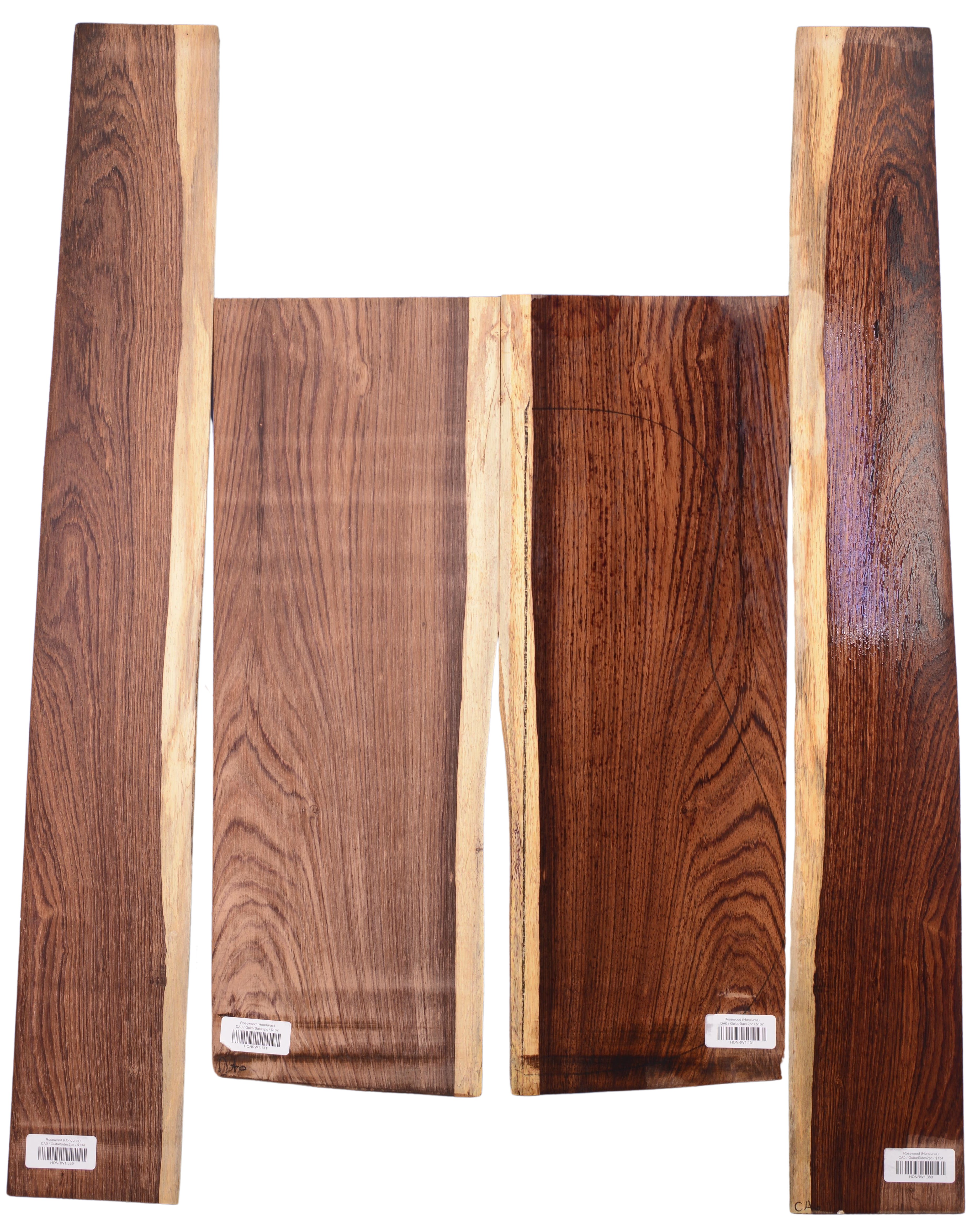 Rosewood (Honduras) GuitarSet4pcATC HONRW1.G.1054