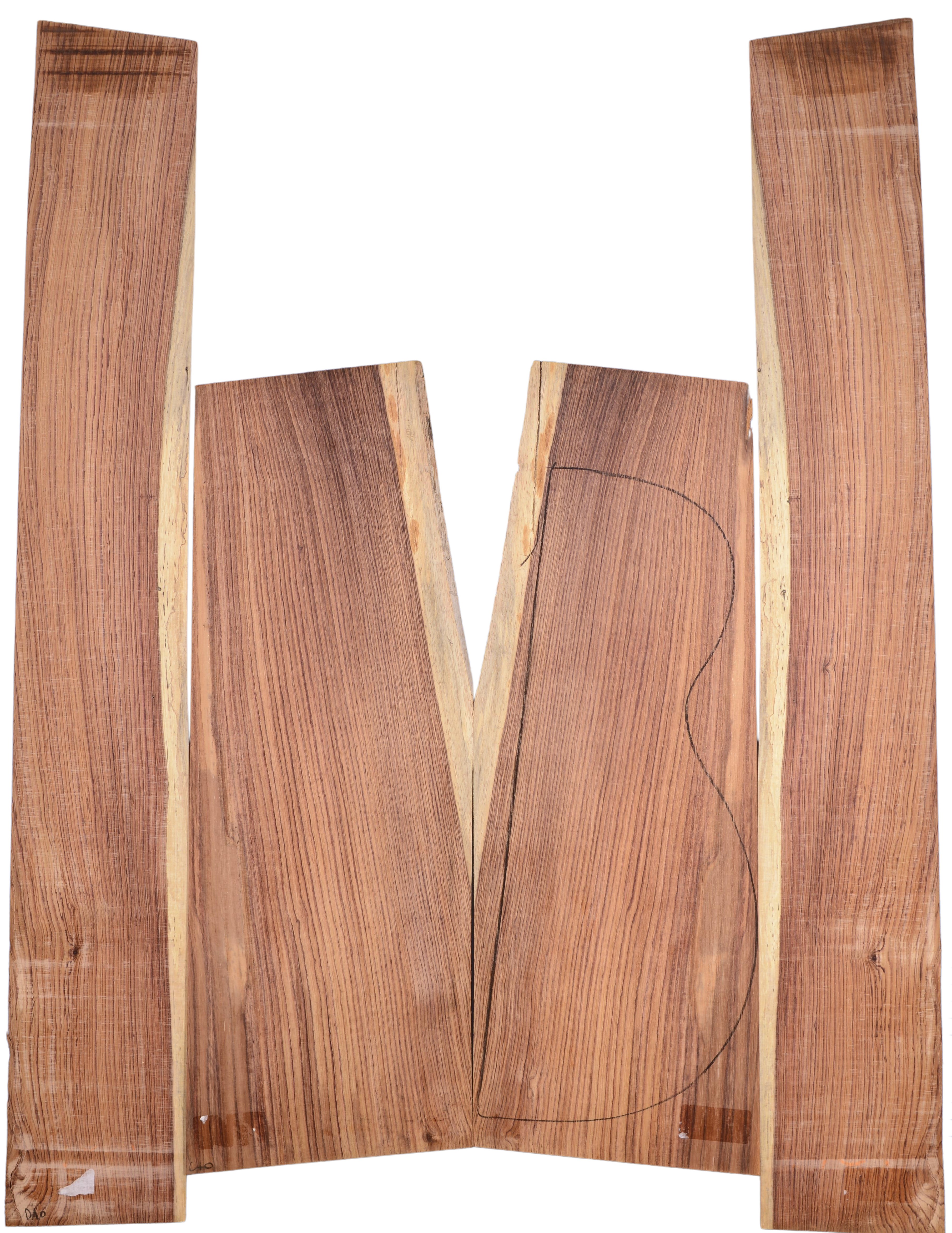 Rosewood (Honduras) GuitarSet4pcATC HONRW1.G.1072