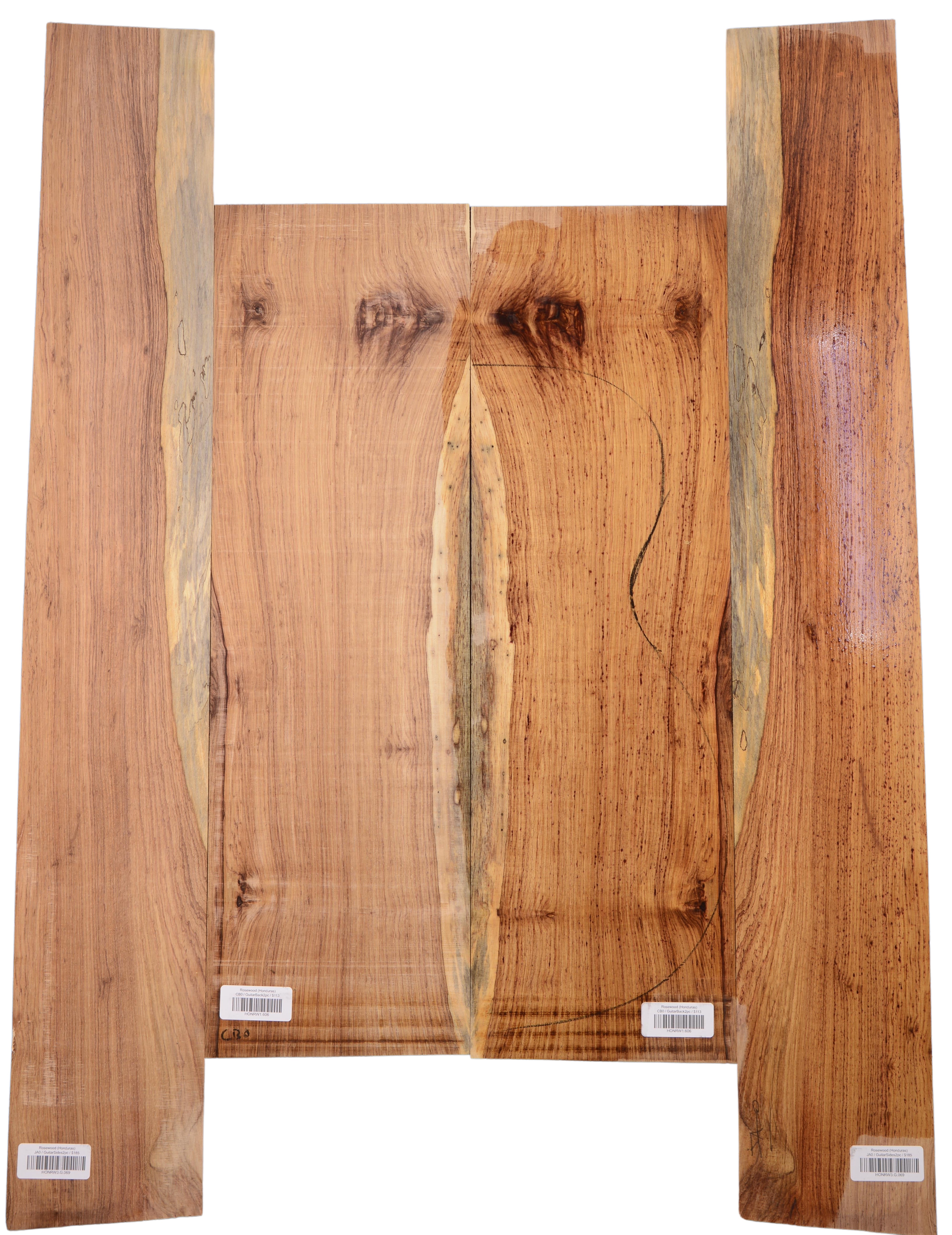 Rosewood (Honduras) GuitarSet4pcATC HONRW1.G.910