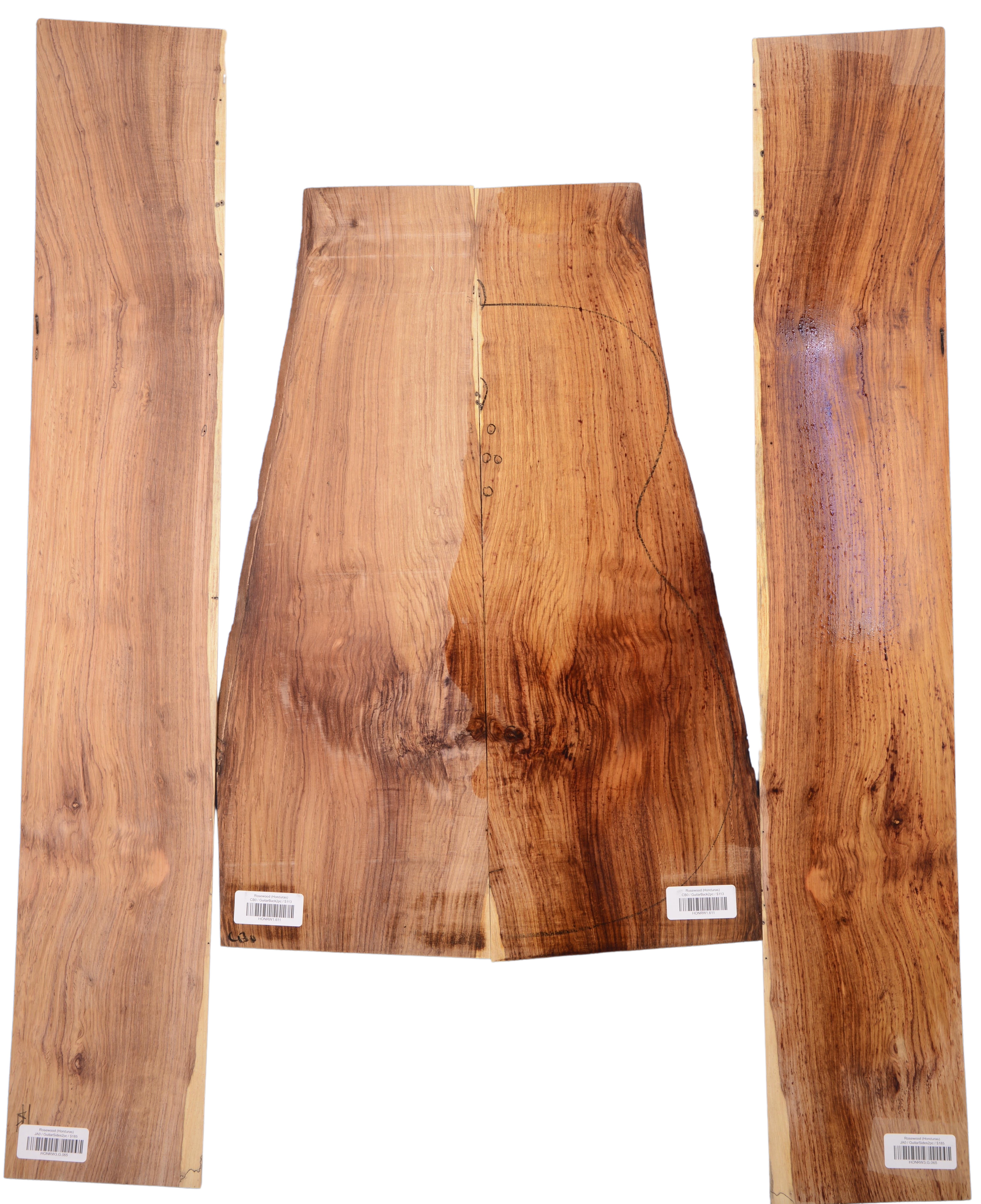 Rosewood (Honduras) GuitarSet4pcATC HONRW1.G.912